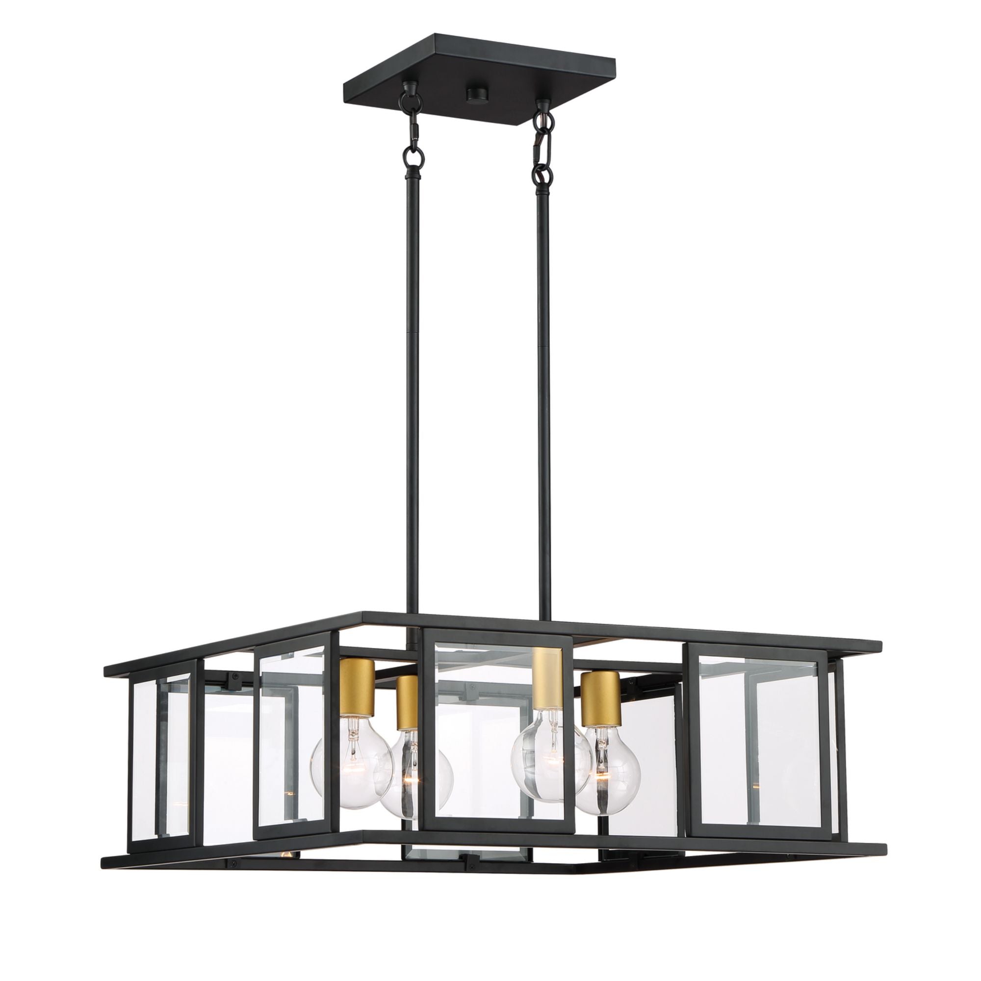 Payne 22" 4 Lights Pendant, Bronze Finish - Bees Lighting