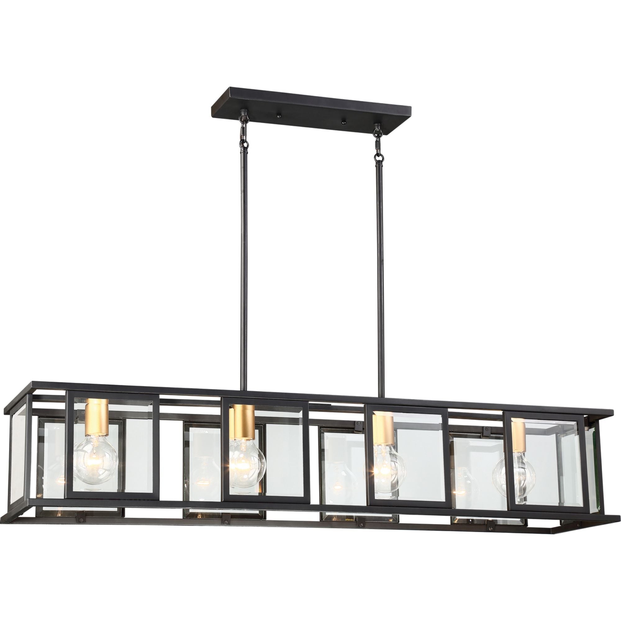 Payne 42" 4 Lights Pendant, Bronze Finish - Bees Lighting
