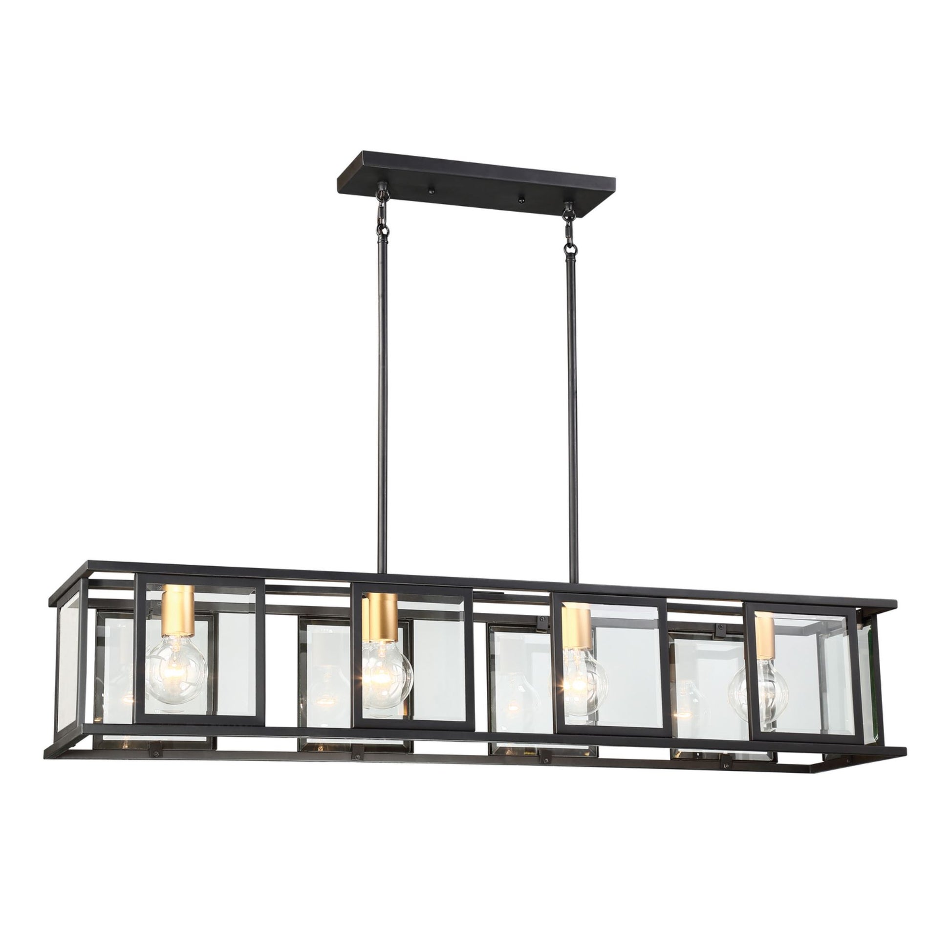 Payne 42" 4 Lights Pendant, Bronze Finish - Bees Lighting