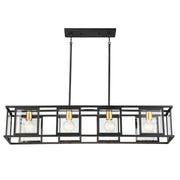 Payne 42" 4 Lights Pendant, Bronze Finish - Bees Lighting