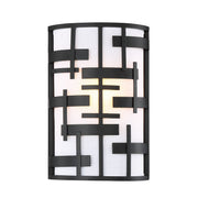 Lansing 12" 2-Light Wall Sconce, Midnight Bronze Finish - Bees Lighting