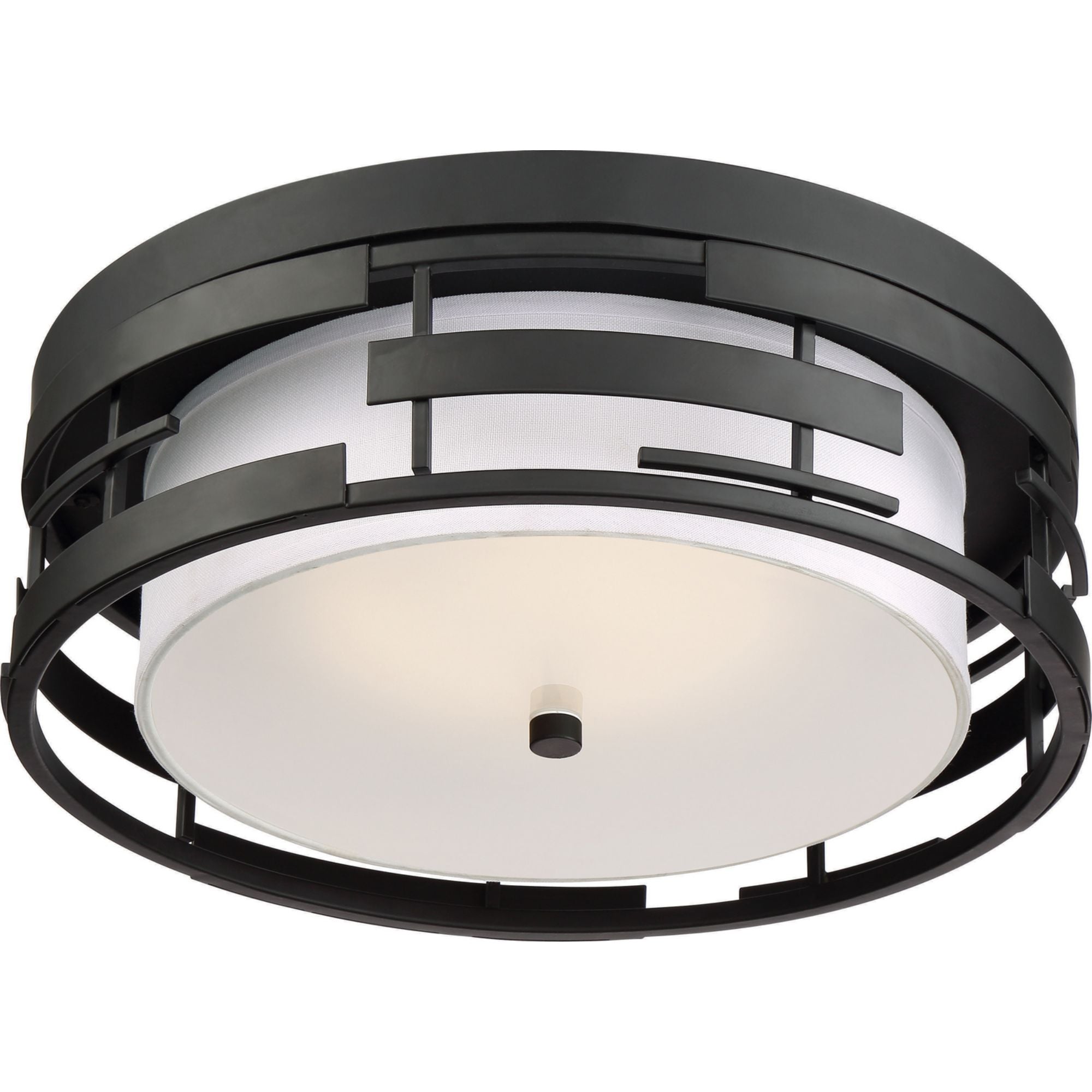Lansing 16" 3-Light Flush Mount, Midnight Bronze Finish