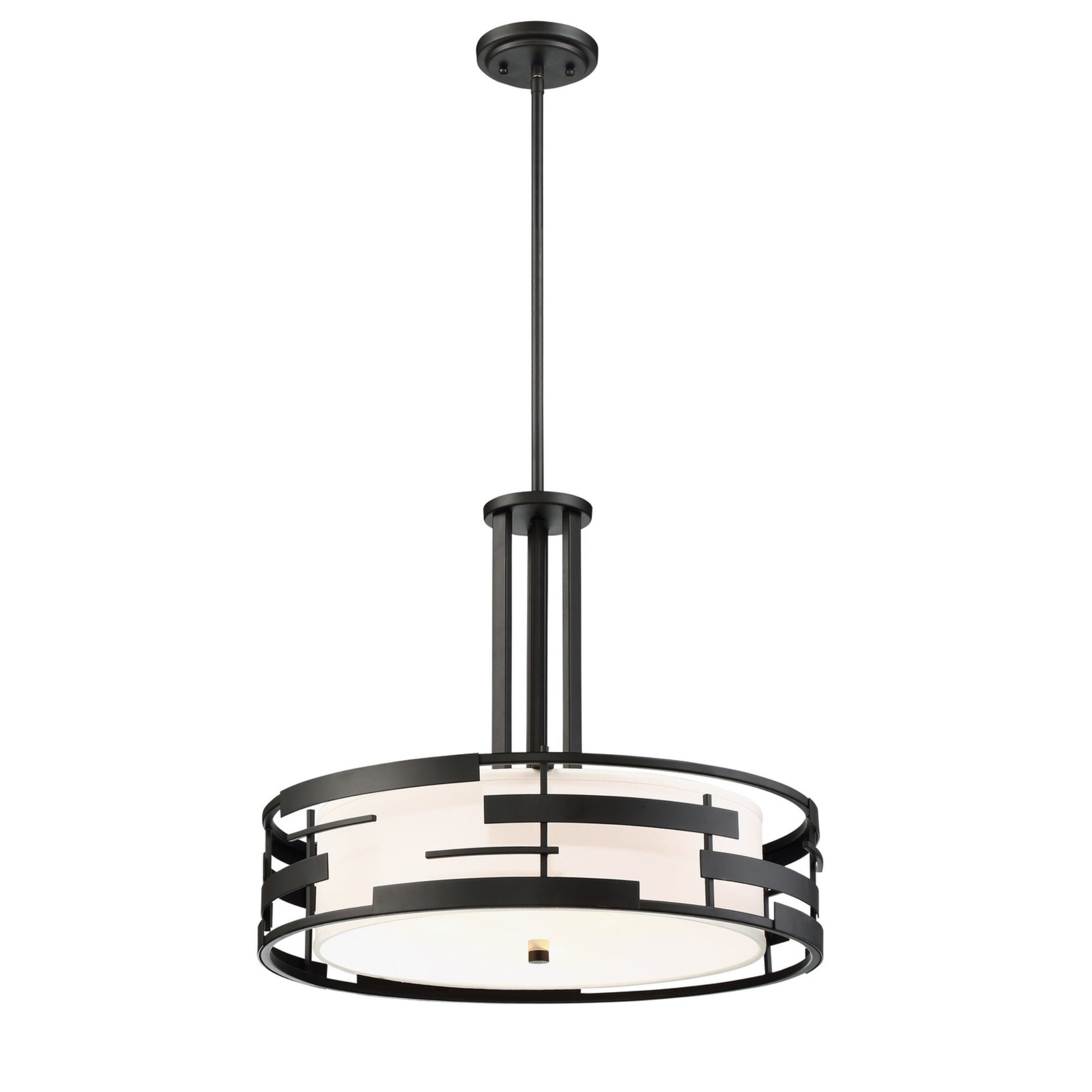 Lansing 21" 3-Light Pendant, Midnight Bronze Finish - Bees Lighting