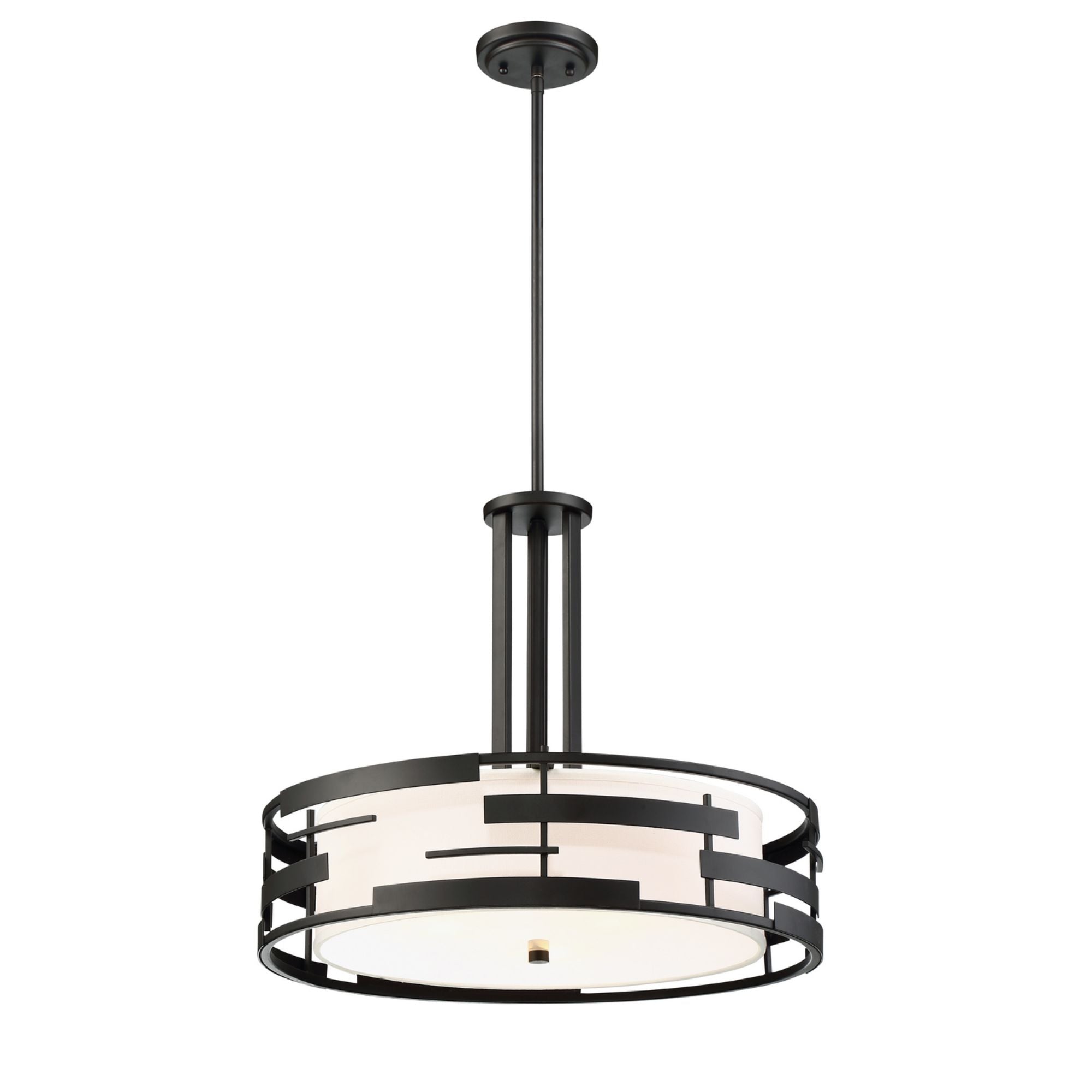 Lansing 21" 3-Light Pendant, Midnight Bronze Finish - Bees Lighting