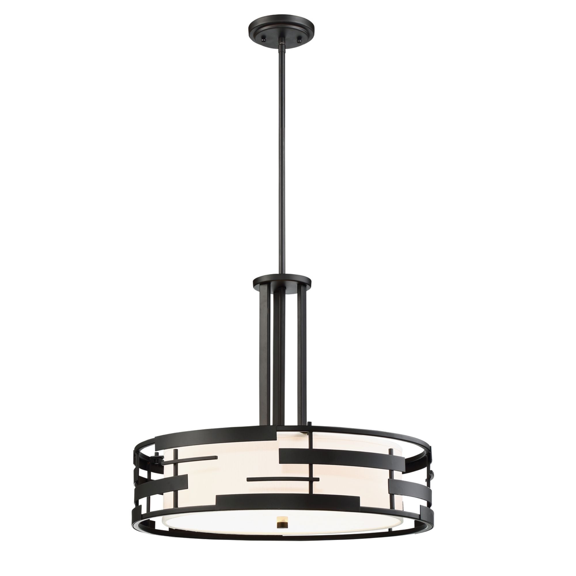 Lansing 21" 3-Light Pendant, Midnight Bronze Finish - Bees Lighting