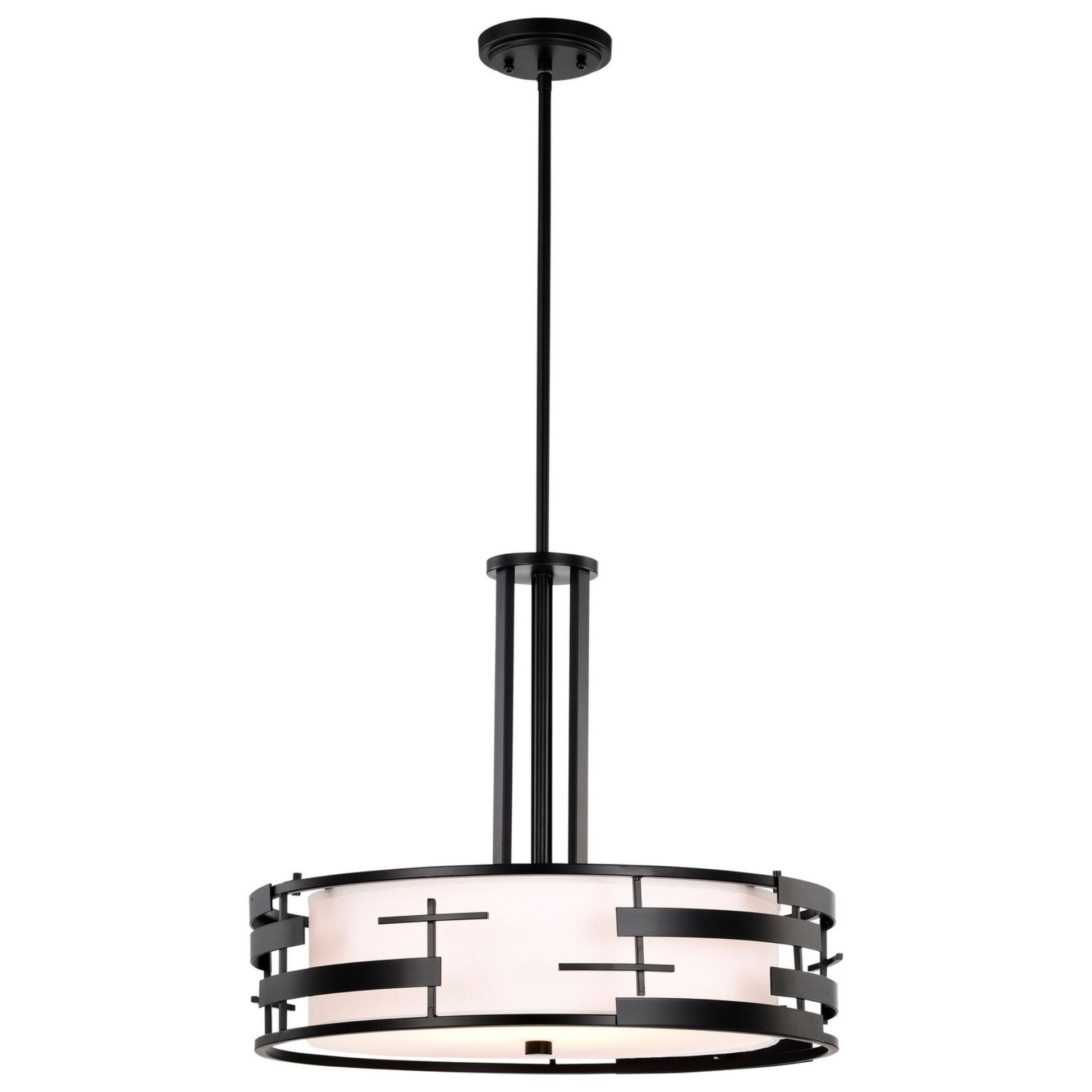 Lansing 21" 3-Light Pendant, Midnight Bronze Finish - Bees Lighting