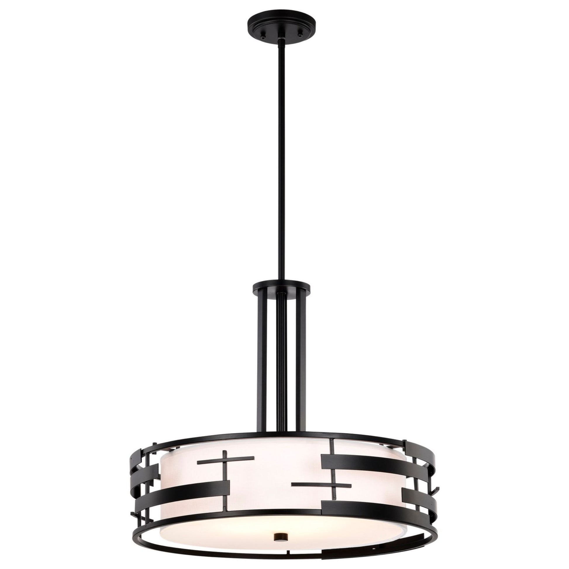 Lansing 21" 3-Light Pendant, Midnight Bronze Finish - Bees Lighting