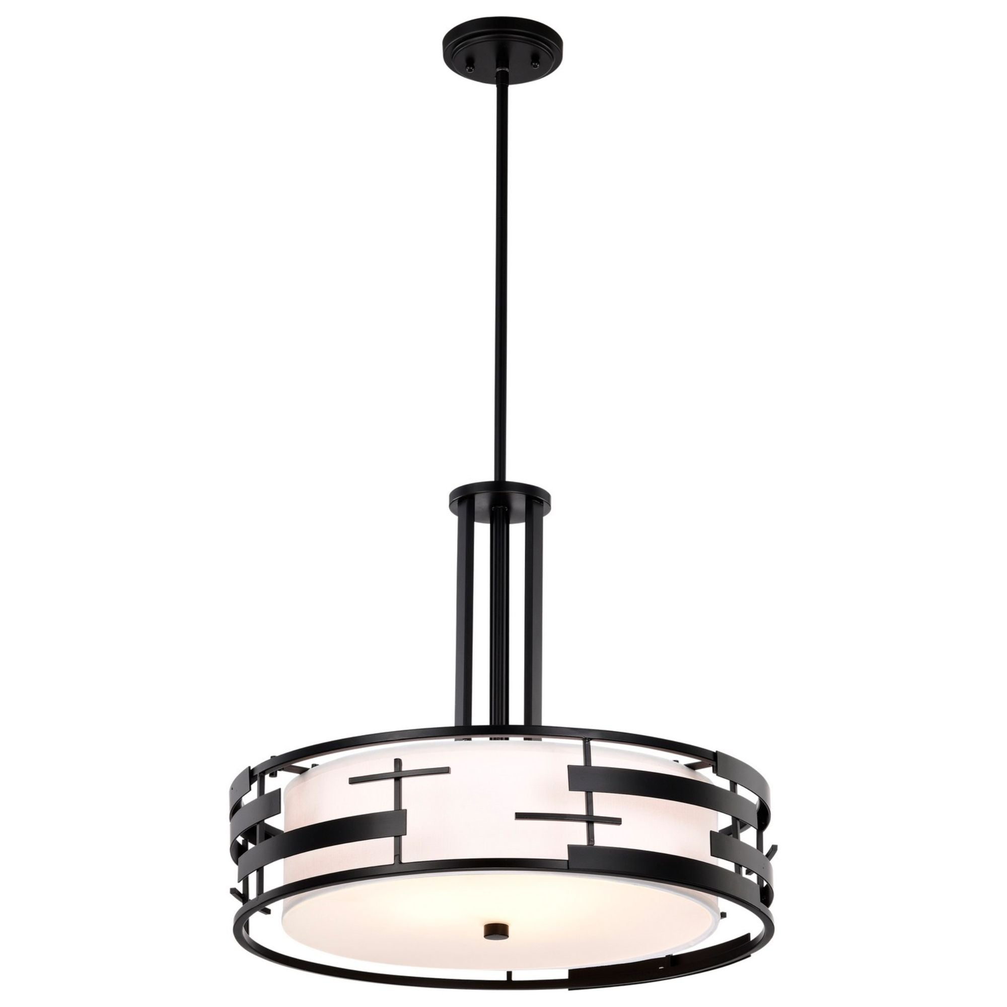 Lansing 21" 3-Light Pendant, Midnight Bronze Finish - Bees Lighting