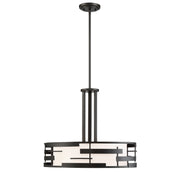 Lansing 21" 3-Light Pendant, Midnight Bronze Finish - Bees Lighting