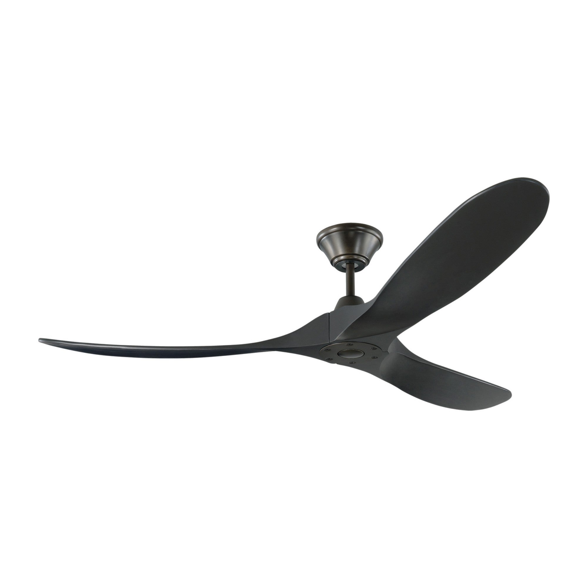 Maverick 60 Inch Matte Black Damp Rated Ceiling Fan with Remote - Bees Lighting