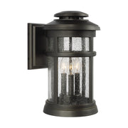 Newport 16" Medium Wall Lantern, Antique Bronze Finish - Bees Lighting