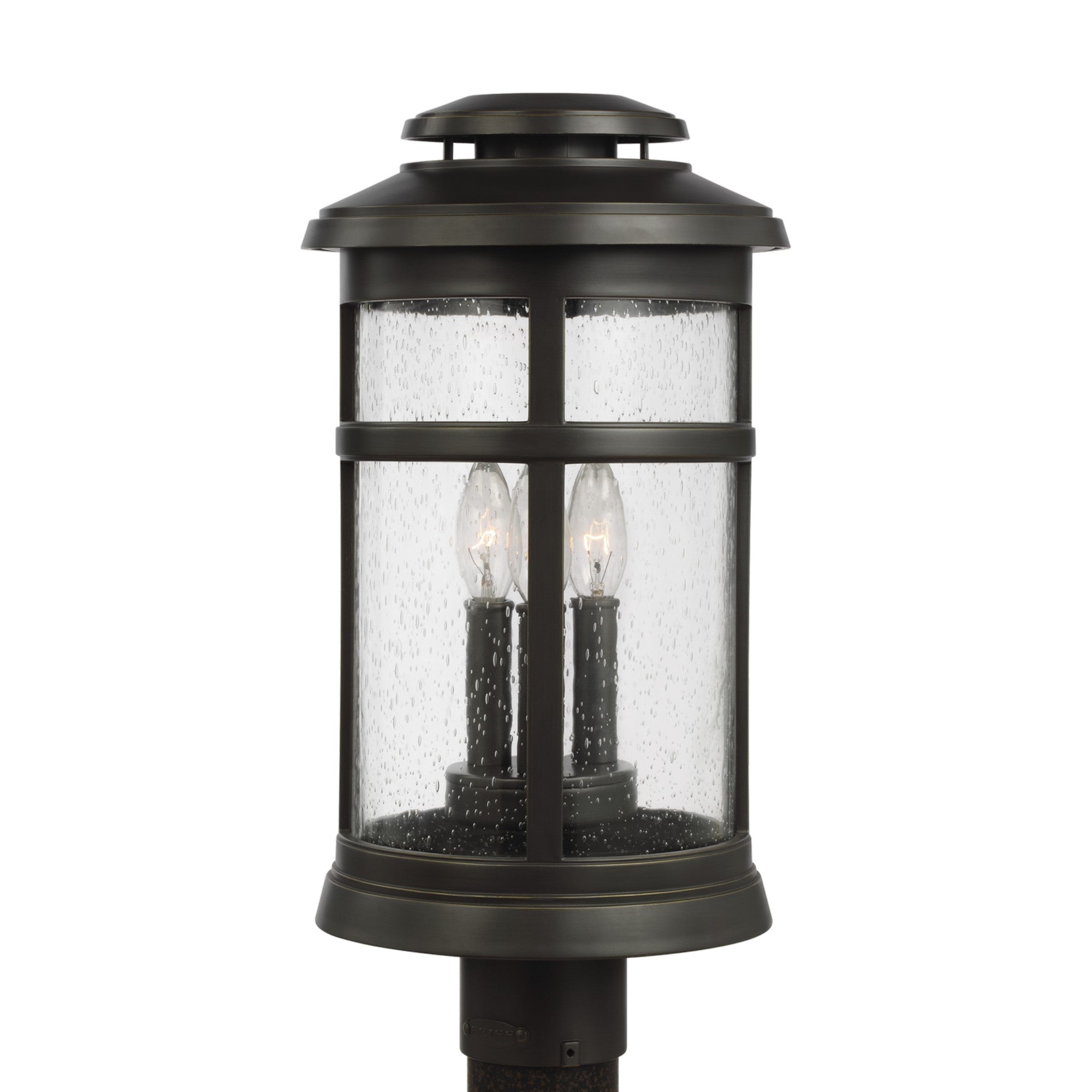 Newport 19" Post Lantern, Antique Bronze Finish - Bees Lighting