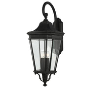 Cotswold Lane 36" 4-Light X-Large Lantern, Black Finish with Clear Glass - Bees Lighting
