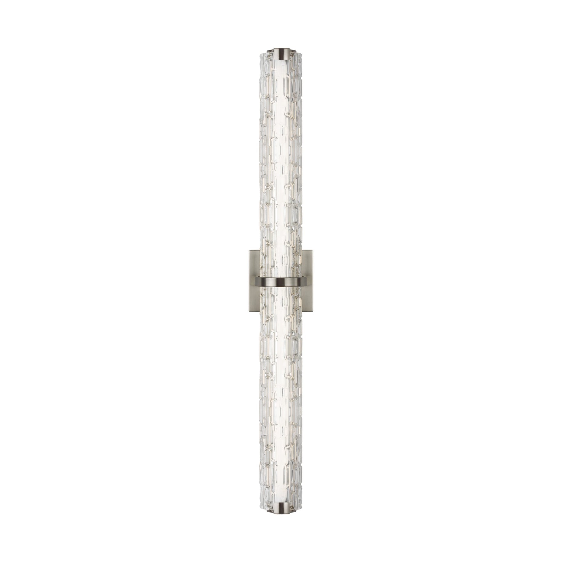 Cutler 36" LED Linear Vanity Light, Satin Nickel Finish - Bees Lighting