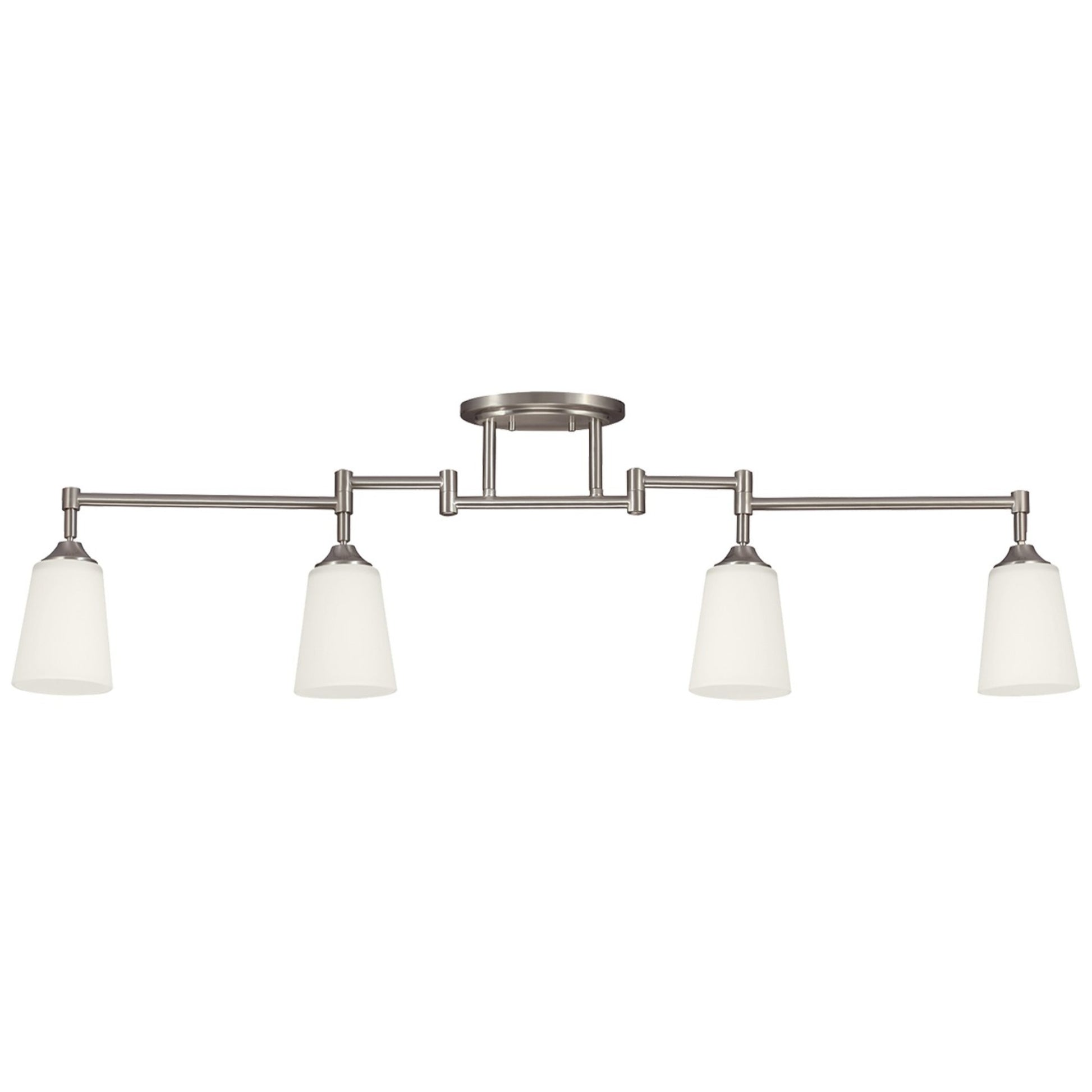 Track Lighting 48" 4-Light Track Rail Kit, Brushed Nickel Finish - Bees Lighting