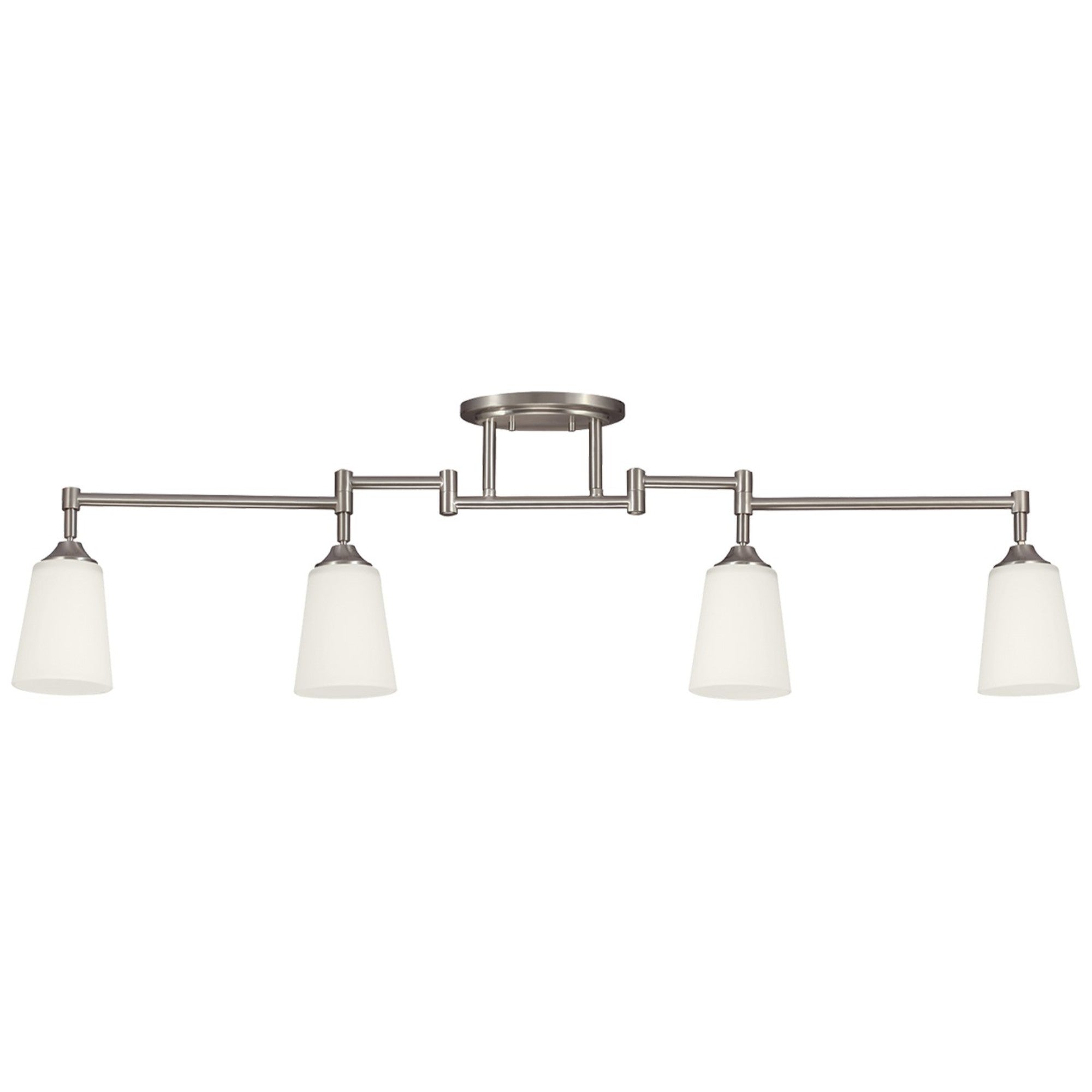 Track Lighting 48" 4-Light Track Rail Kit, Brushed Nickel Finish - Bees Lighting