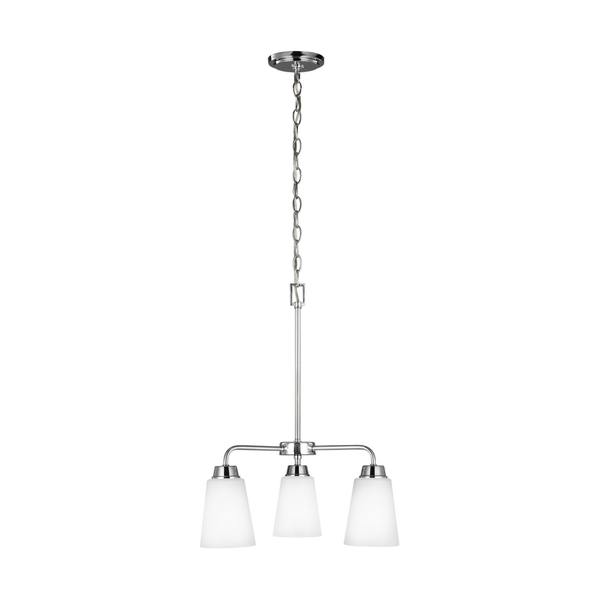 Kerrville 18" 3-Light Chandelier, Chrome Finish - Bees Lighting