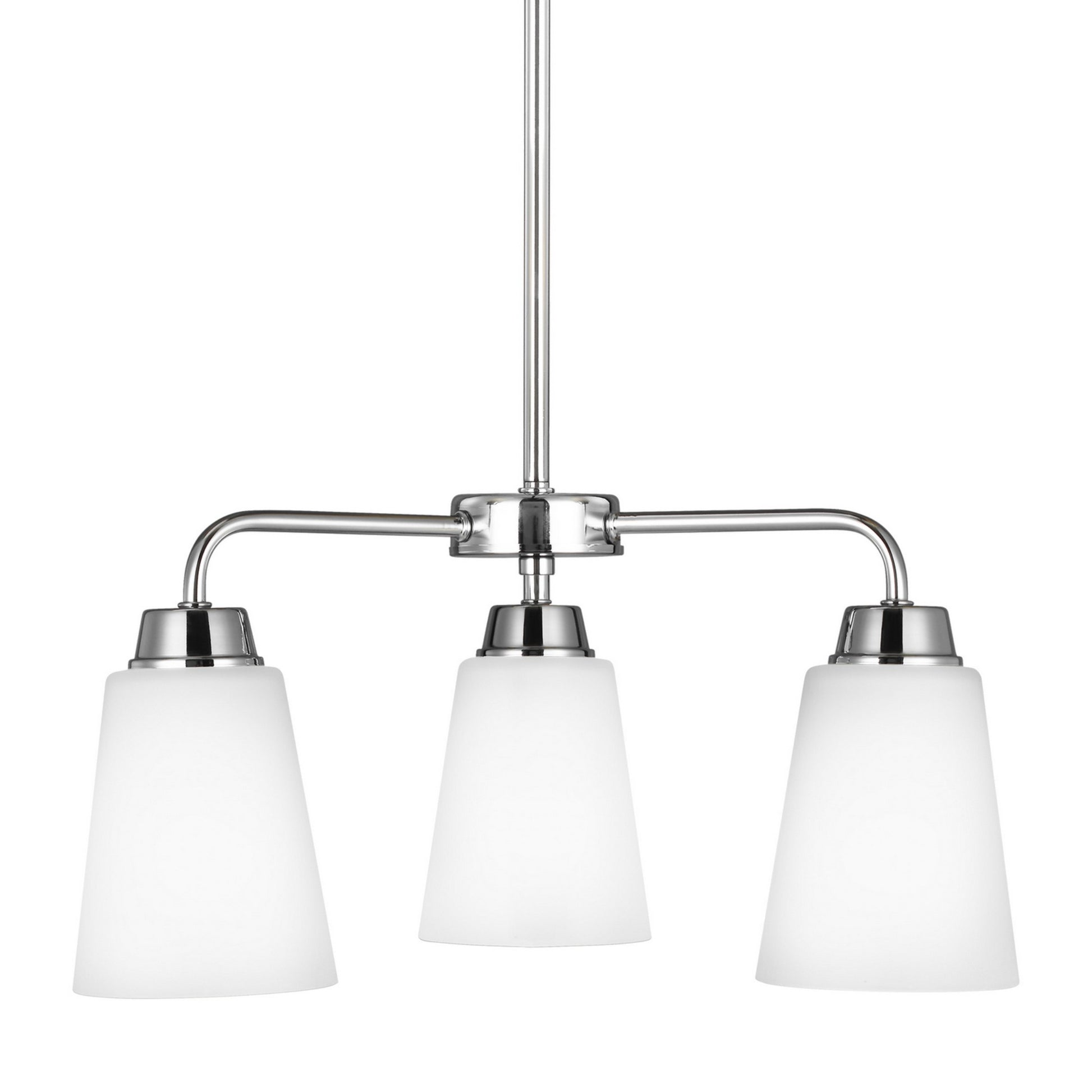 Kerrville 18" 3-Light Chandelier, Chrome Finish - Bees Lighting