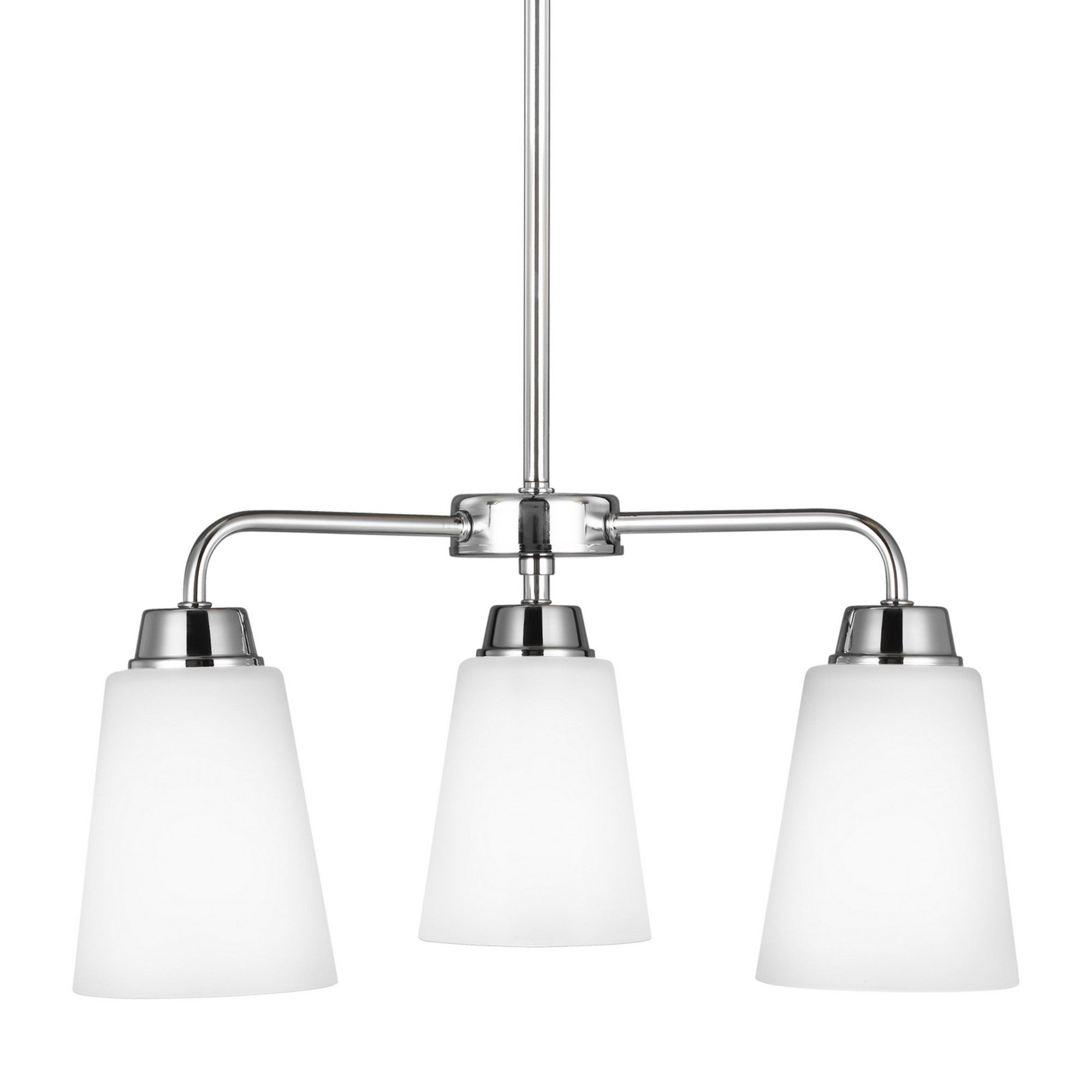 Kerrville 18" 3-Light Chandelier, Chrome Finish - Bees Lighting