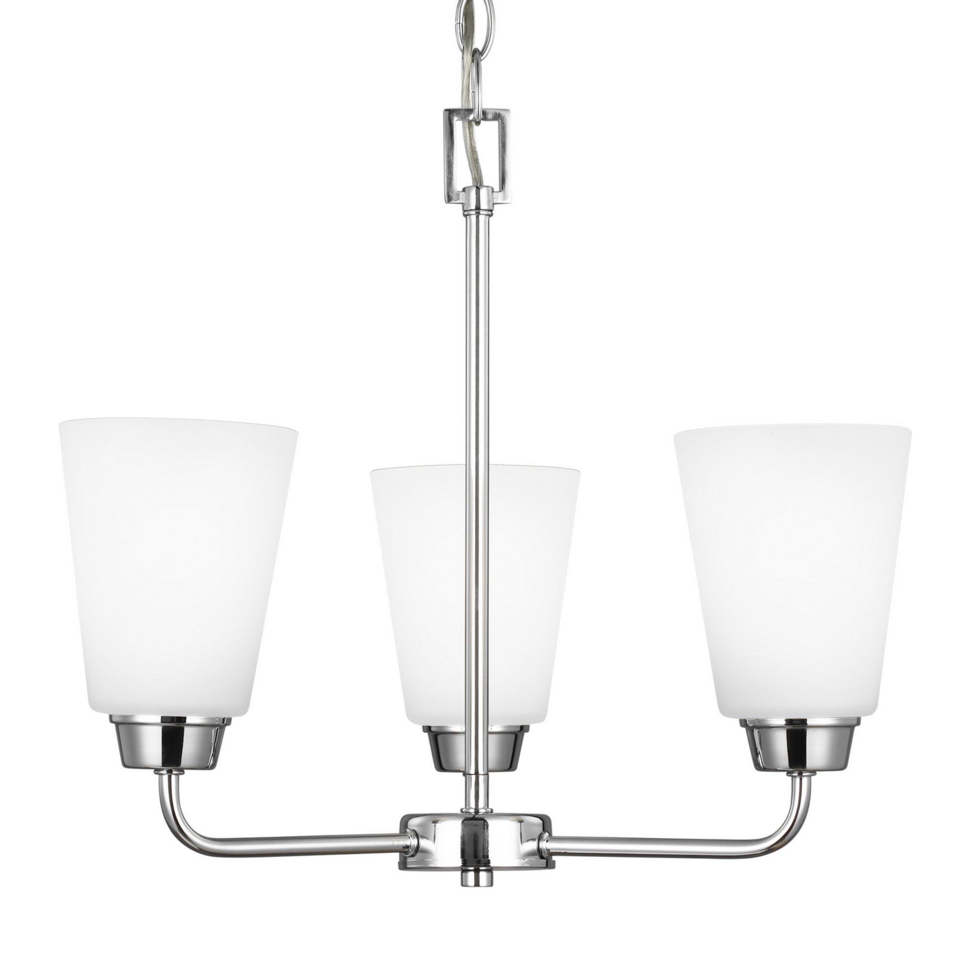 Kerrville 18" 3-Light LED Chandelier, Chrome Finish - Bees Lighting