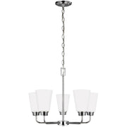 Kerrville 20" 5-Light Chandelier, Chrome Finish - Bees Lighting