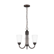 Seville 17" 3-Light Chandelier, Bronze Finish - Bees Lighting