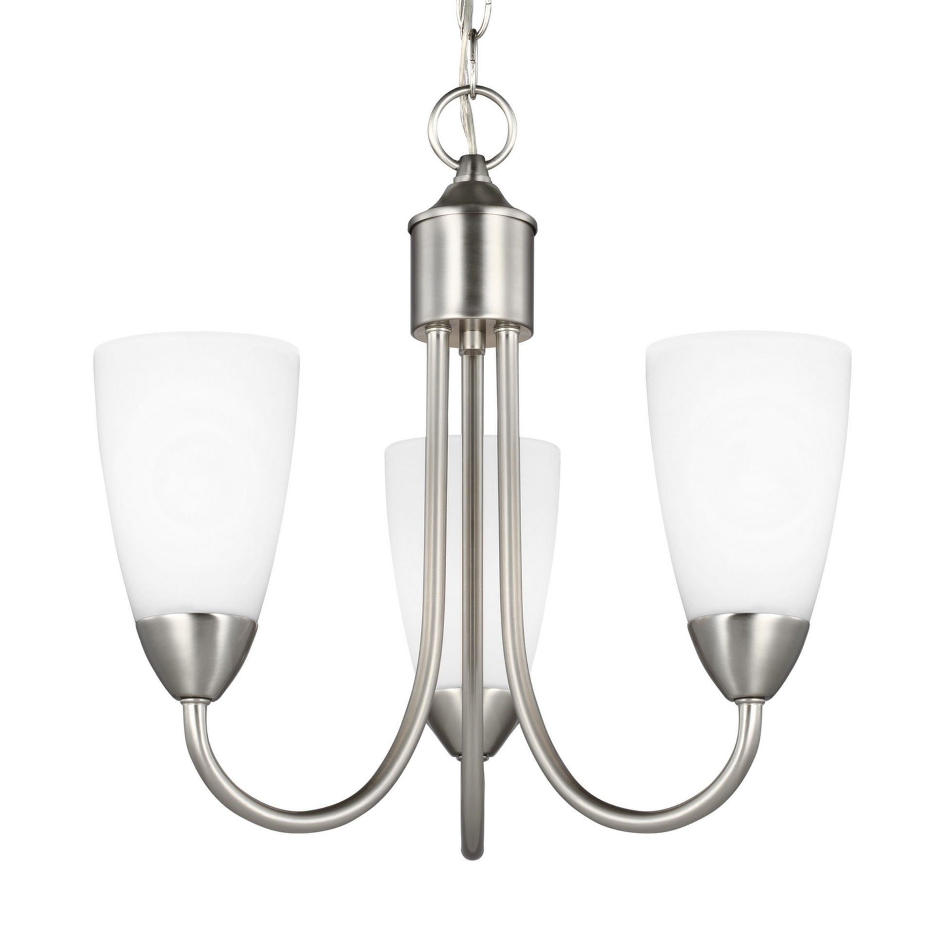 Seville 17" 3-Light LED Chandelier, Brushed Nickel Finish - Bees Lighting