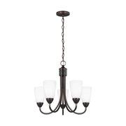 Seville 21" 5-Light Chandelier, Bronze Finish - Bees Lighting