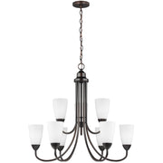 Seville 29" 9-Light Chandelier, Bronze Finish - Bees Lighting