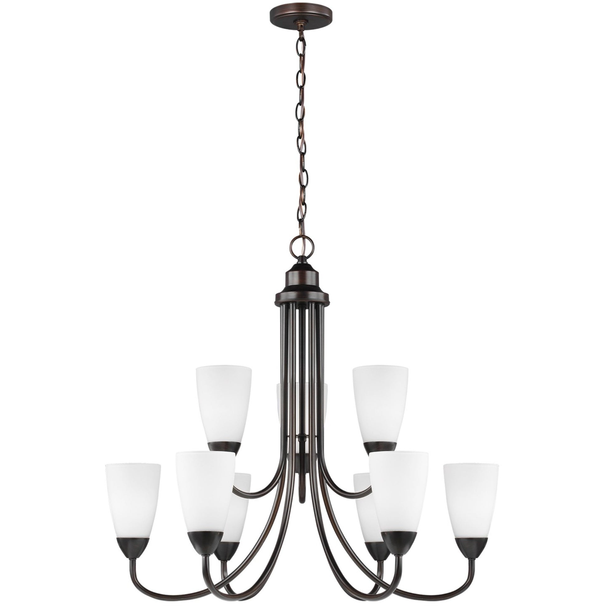 Seville 29" 9-Light Chandelier, Bronze Finish - Bees Lighting