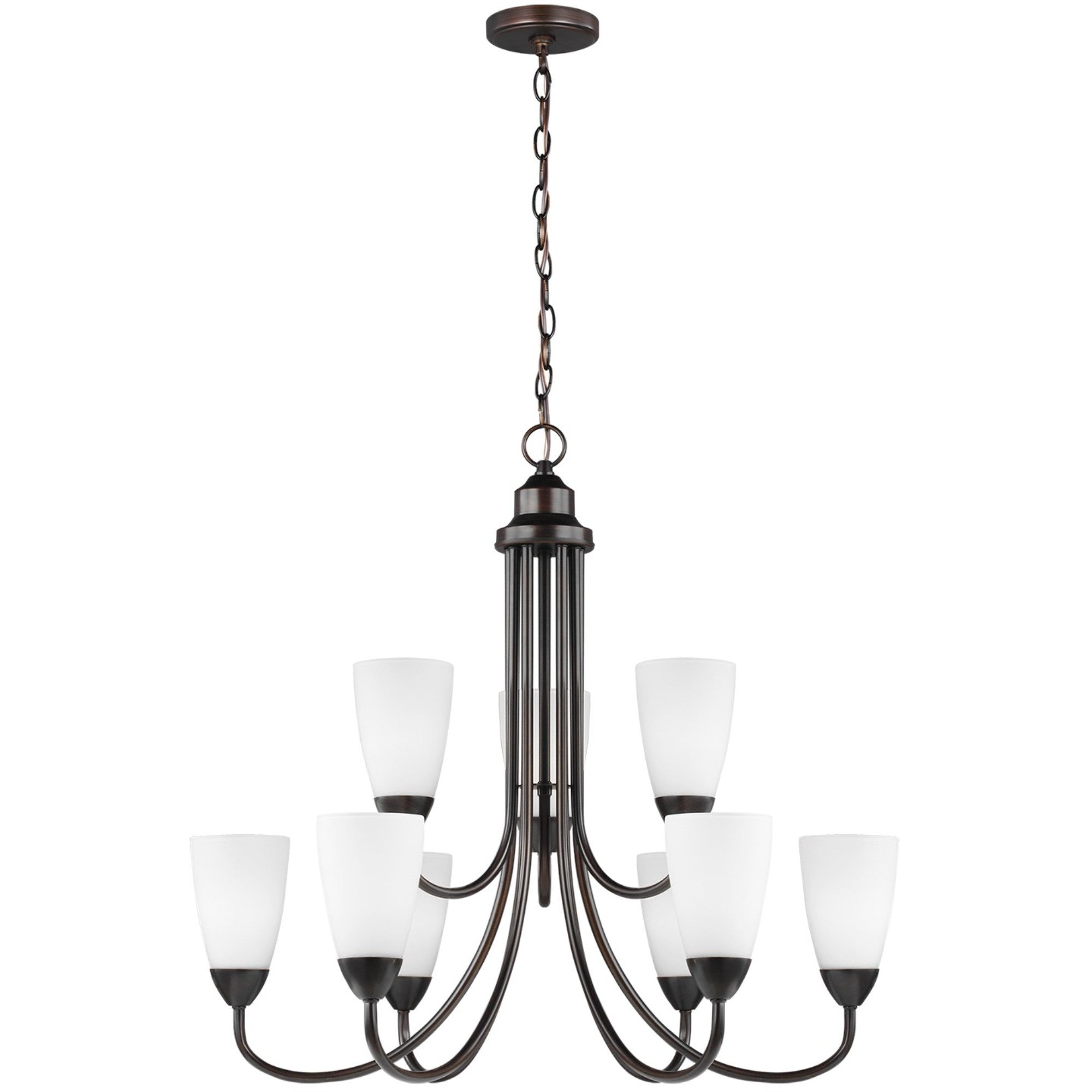 Seville 29" 9-Light Chandelier, Bronze Finish - Bees Lighting