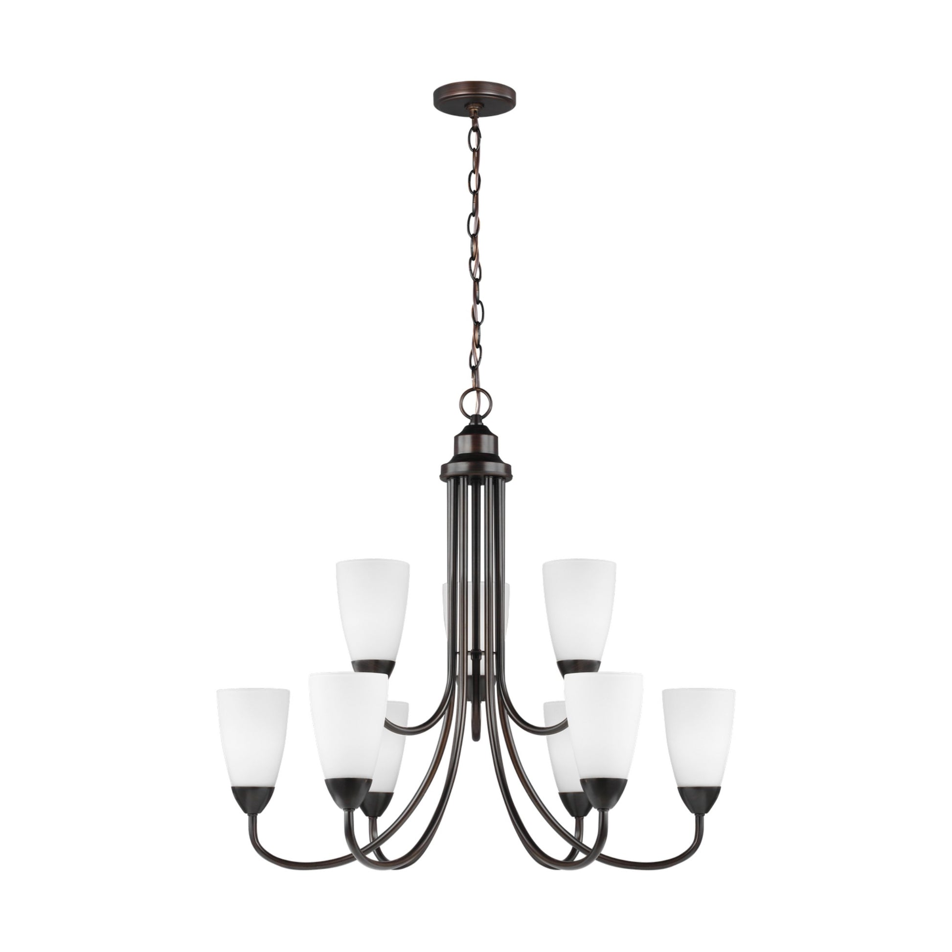 Seville 29" 9-Light LED Chandelier, Bronze Finish - Bees Lighting