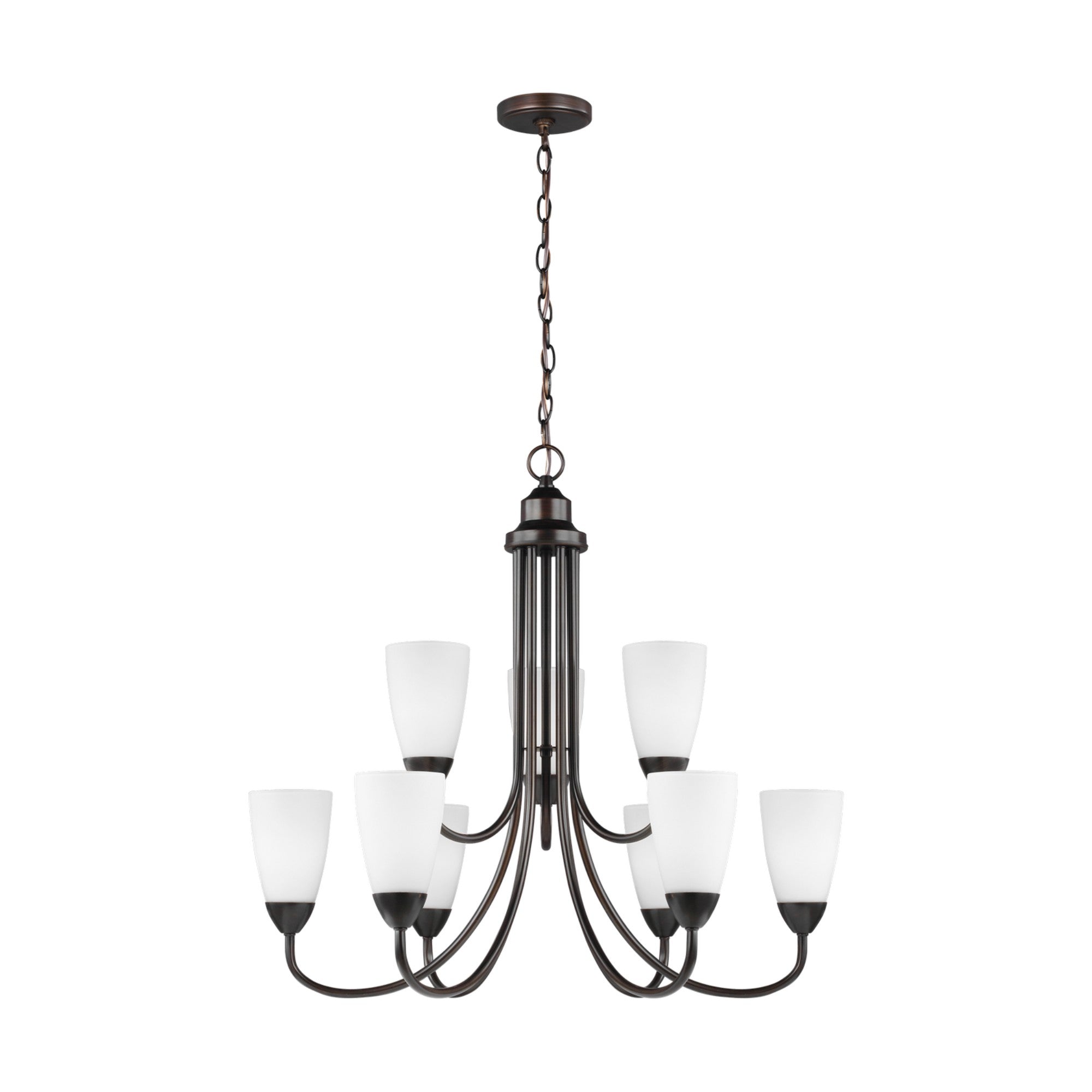 Seville 29" 9-Light LED Chandelier, Bronze Finish - Bees Lighting