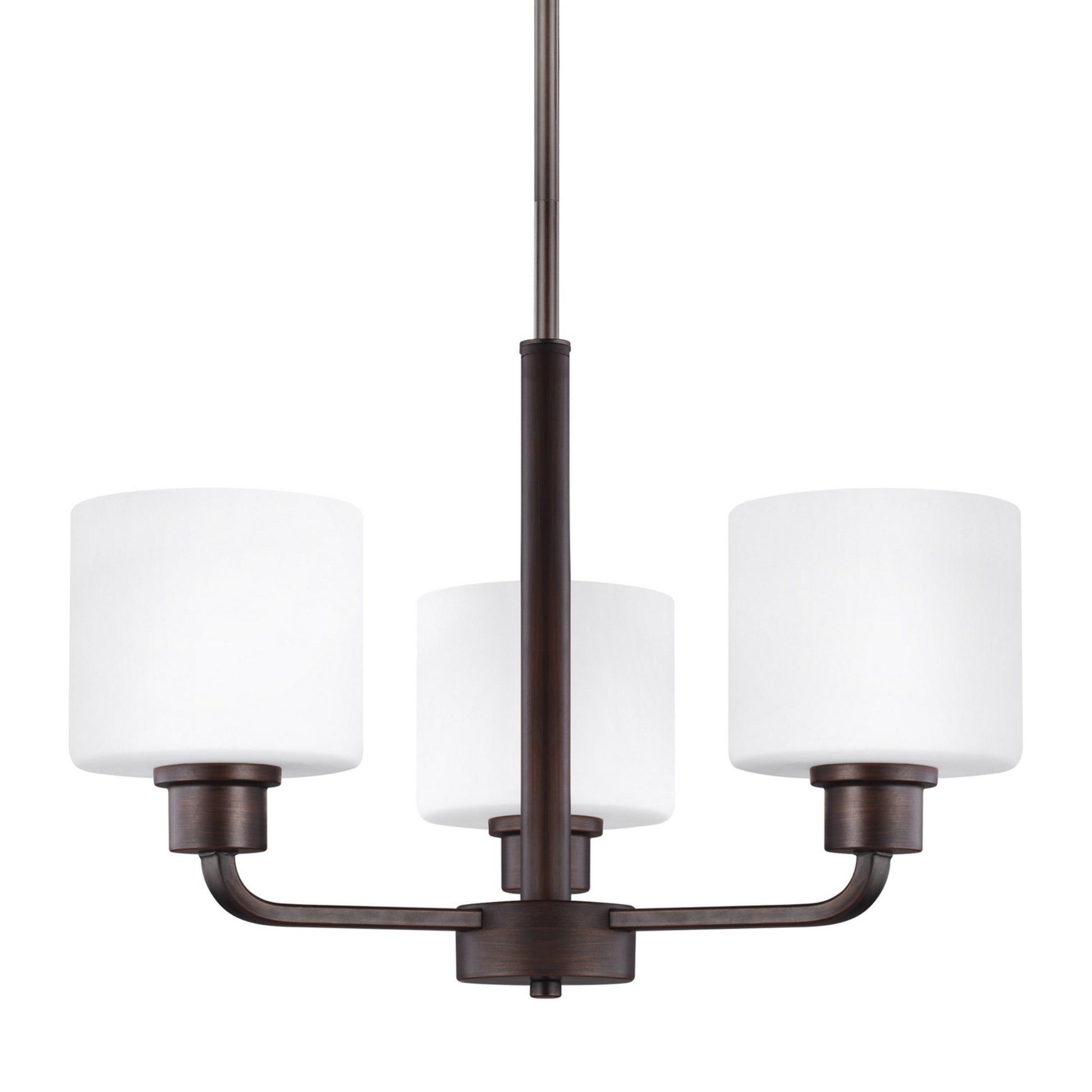 Canfield 20" 3-Light Chandelier, Bronze Finish - Bees Lighting