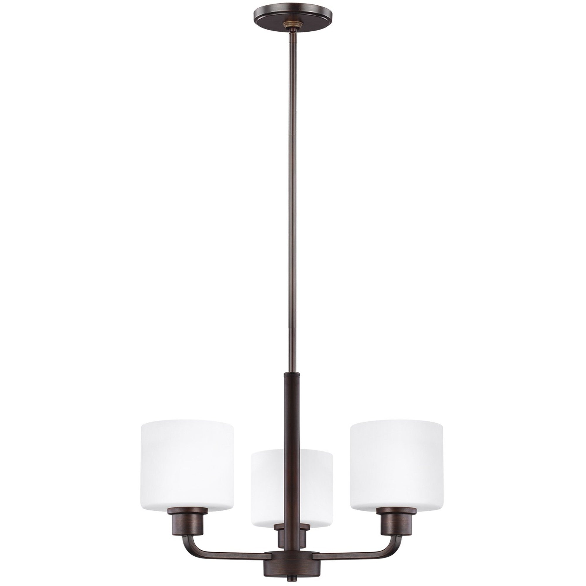 Canfield 20" 3-Light LED Chandelier, Bronze Finish - Bees Lighting