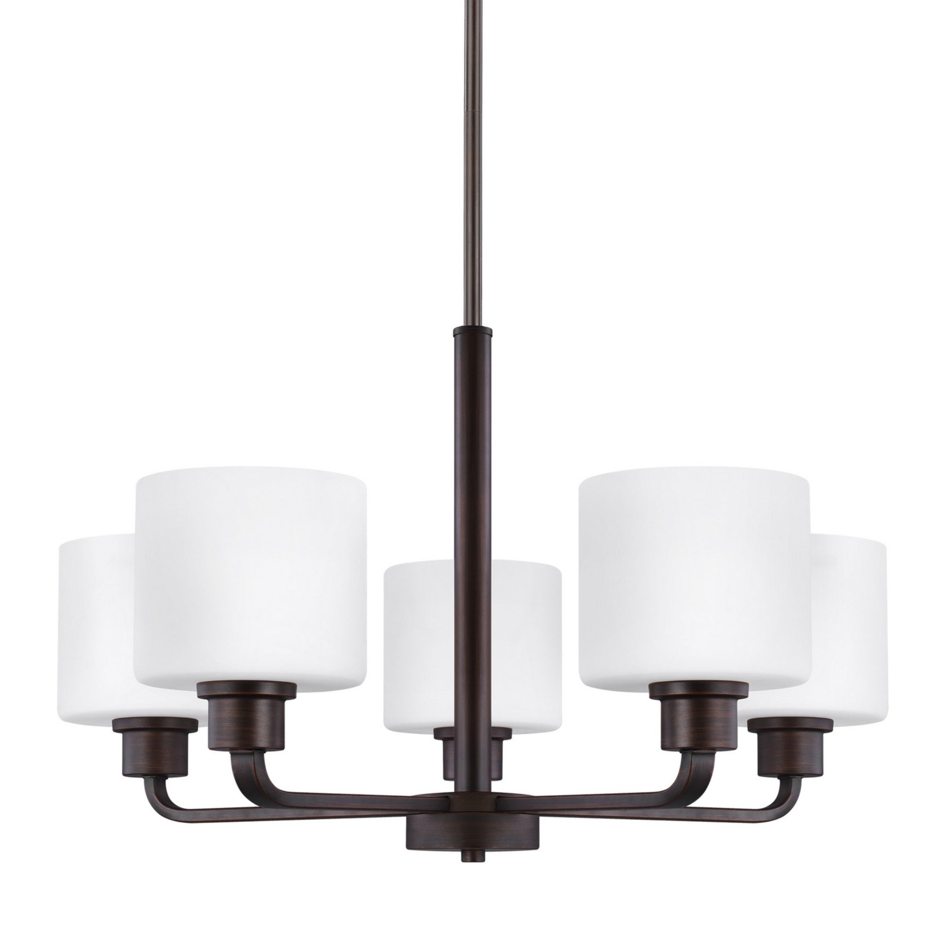 Canfield 24" 5-Light Chandelier, Bronze Finish - Bees Lighting