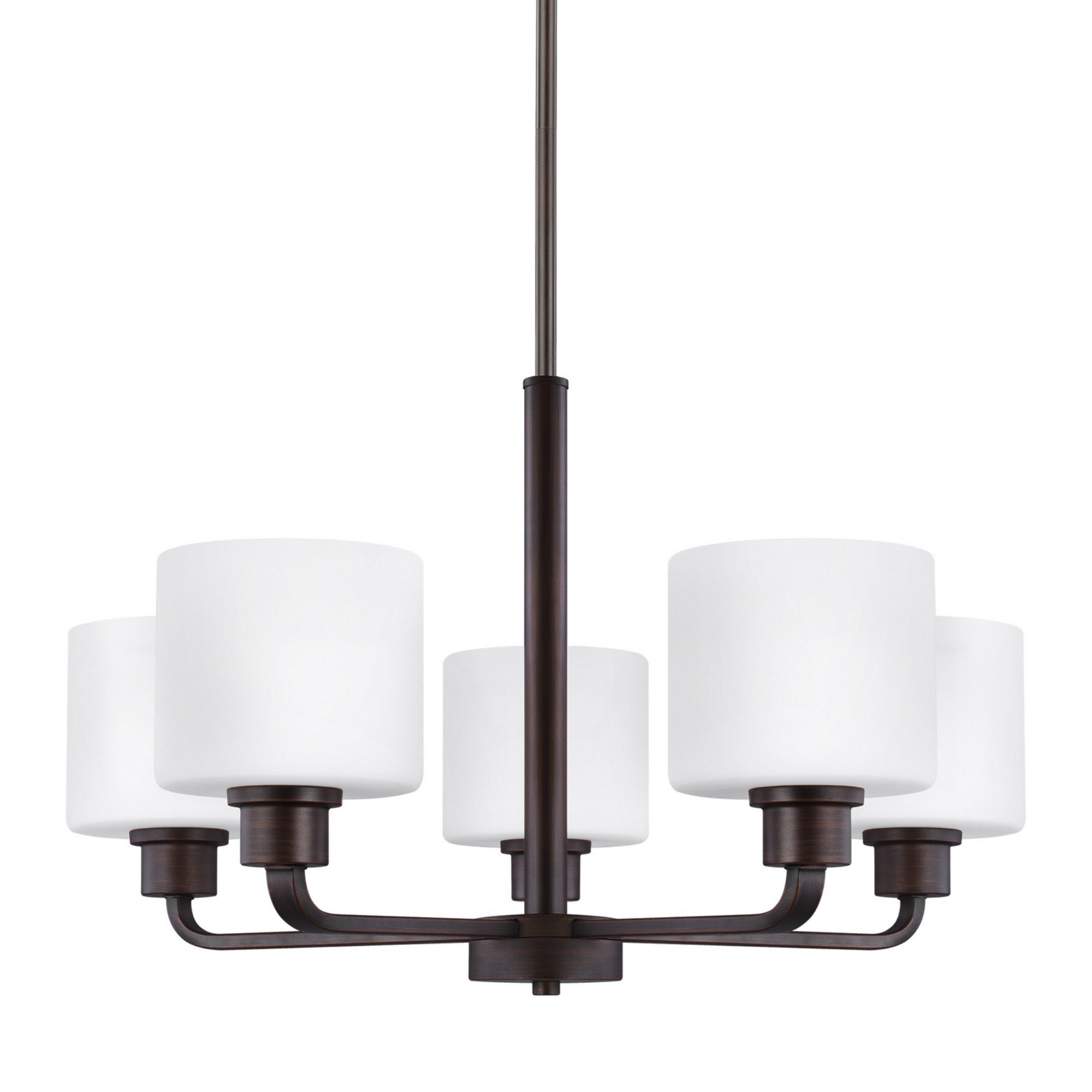 Canfield 24" 5-Light LED Chandelier, Bronze Finish - Bees Lighting