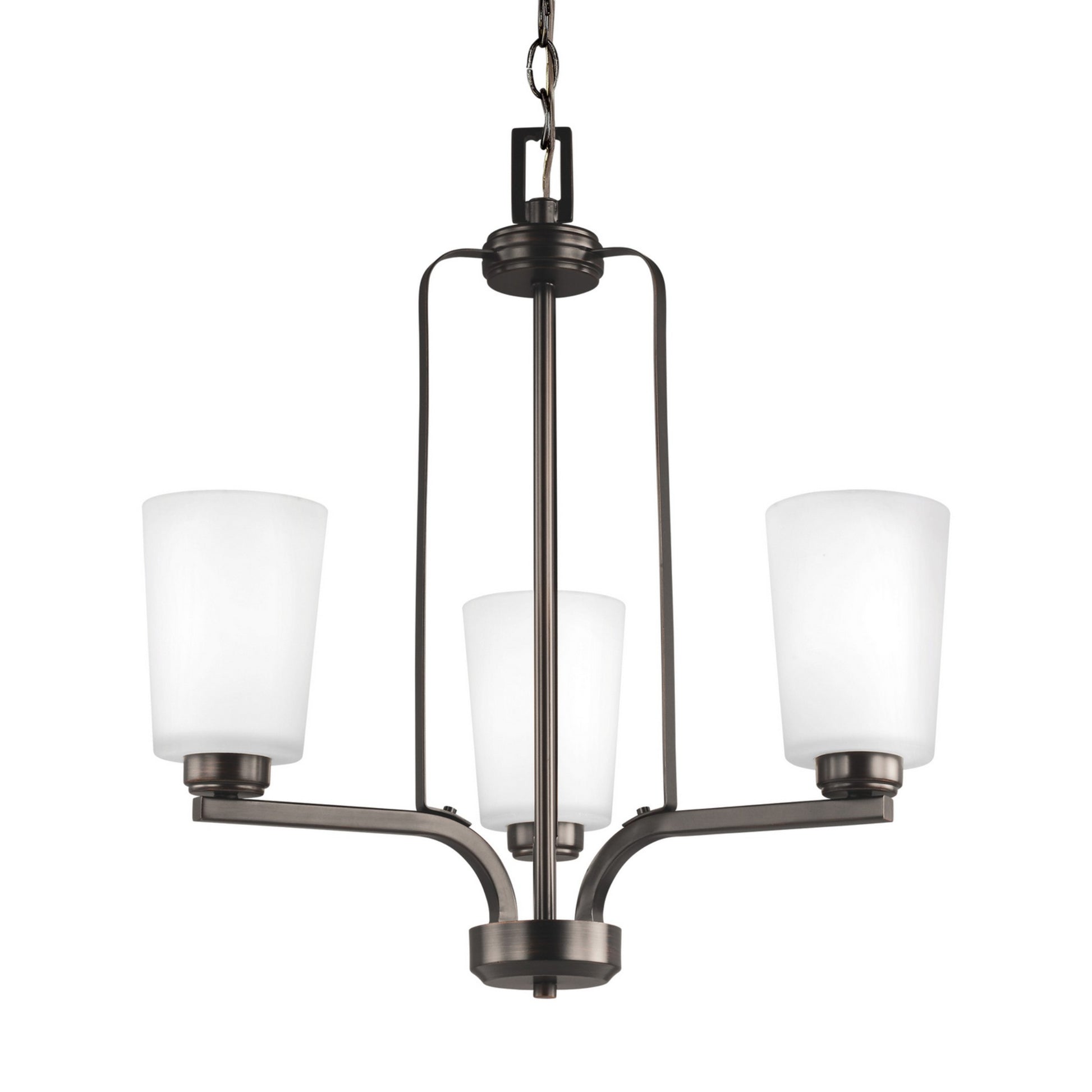 Franport 20" 3-Light LED Chandelier, Bronze Finish - Bees Lighting