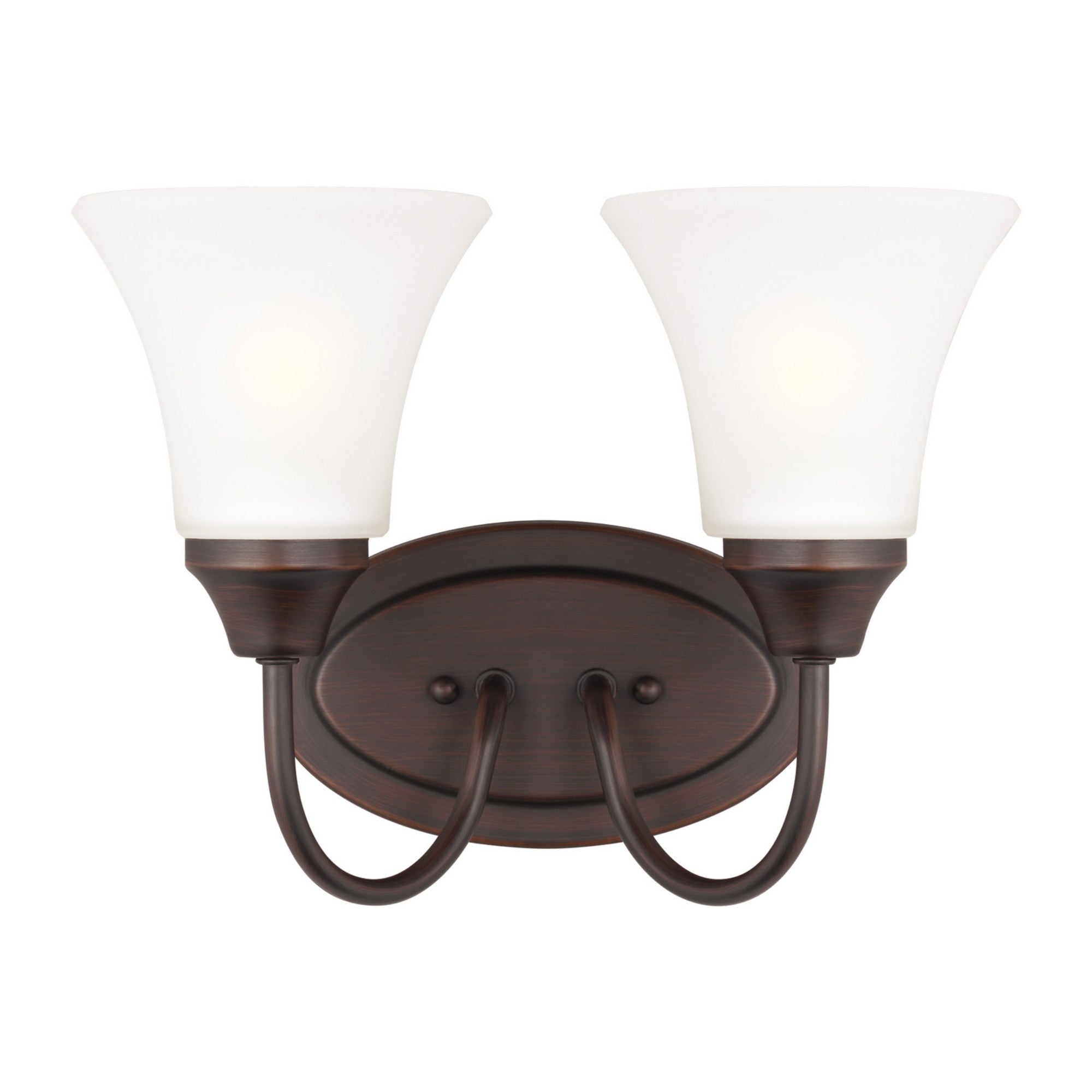 Holman 12" 2-Light LED Bathroom Vanity, Bronze Finish - Bees Lighting