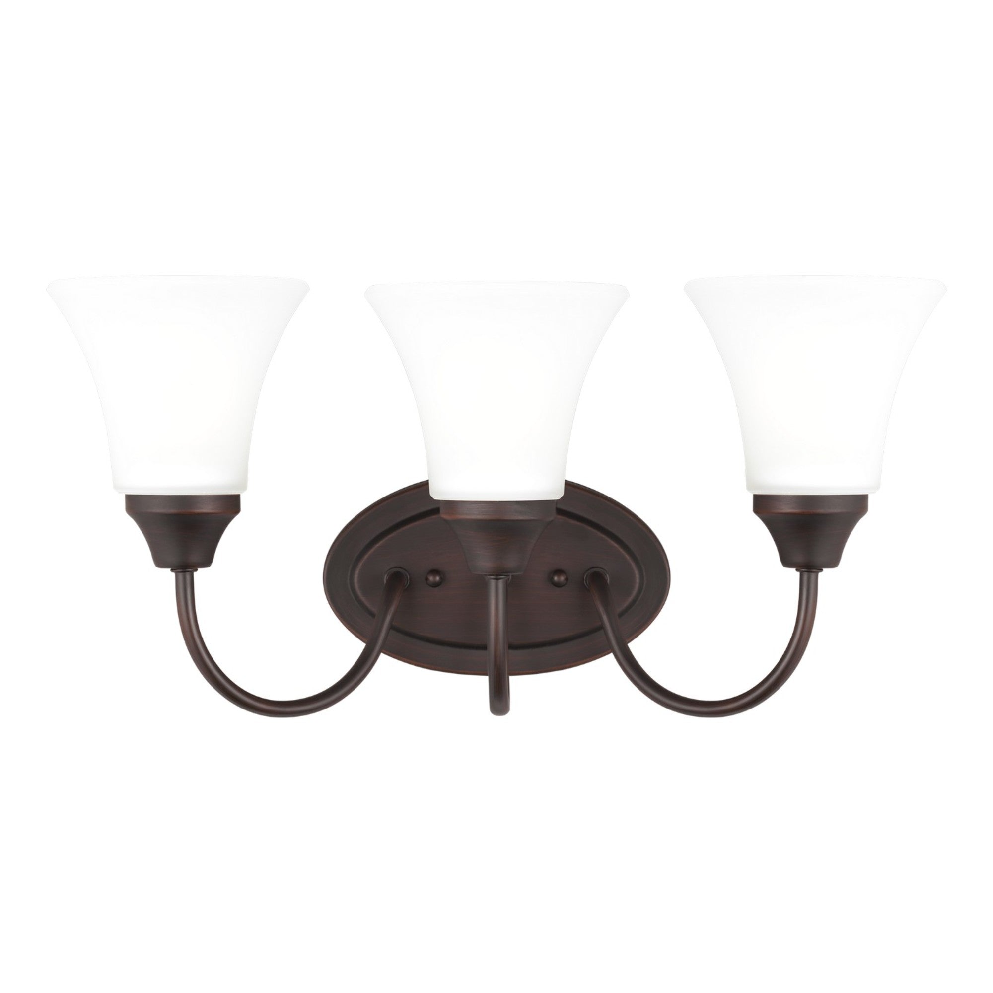 Holman 18" 3-Light Bathroom Vanity, Bronze Finish - Bees Lighting