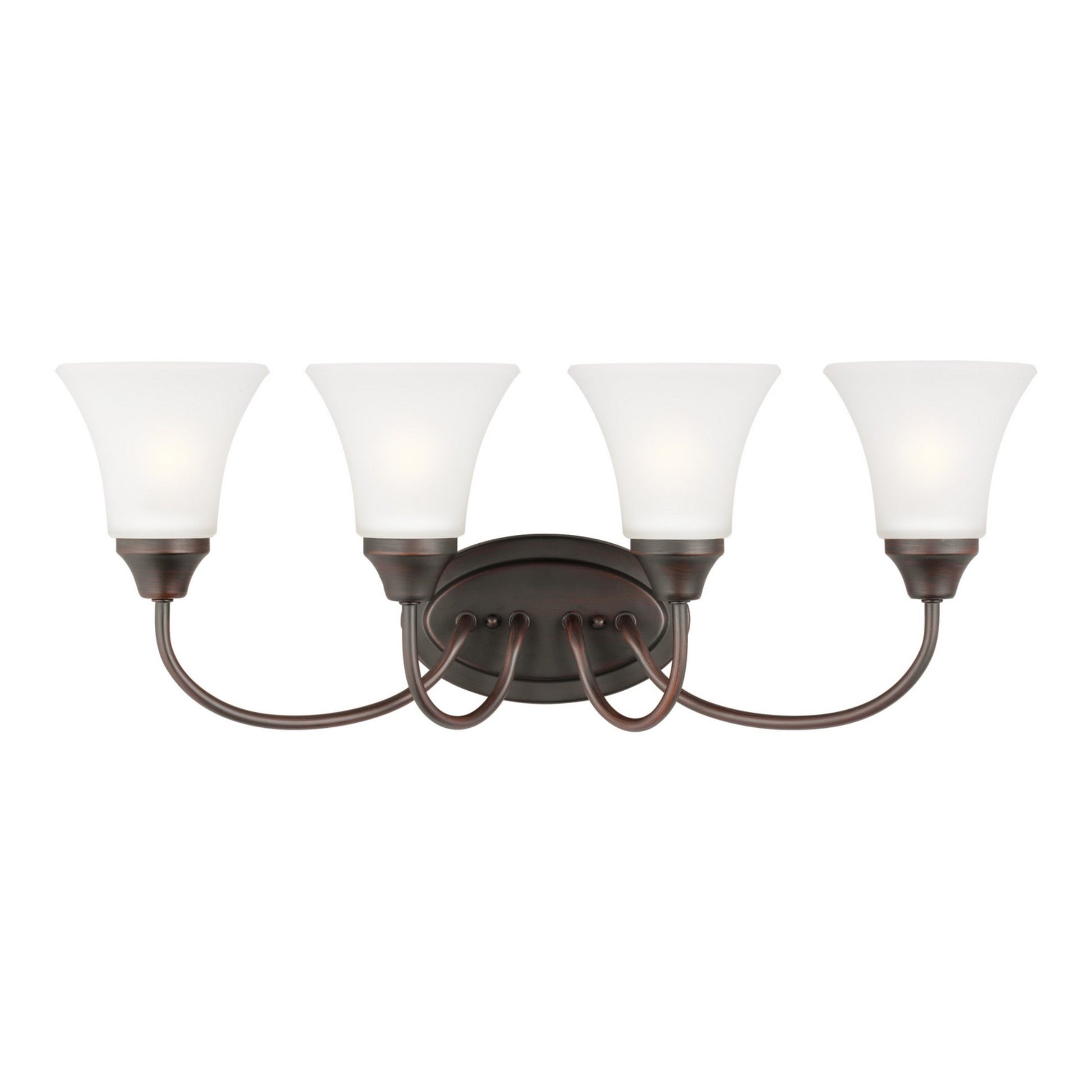 Holman 25" 4-Light LED Bathroom Vanity, Bronze Finish - Bees Lighting