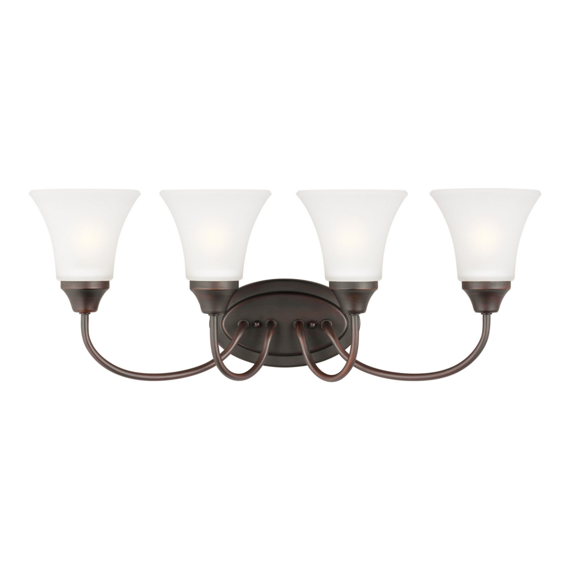 Holman 25" 4-Light LED Bathroom Vanity, Bronze Finish - Bees Lighting