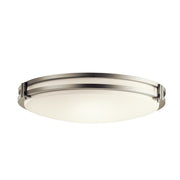Avon 24" LED Flush Mount, Brushed Nickel Finish - Bees Lighting