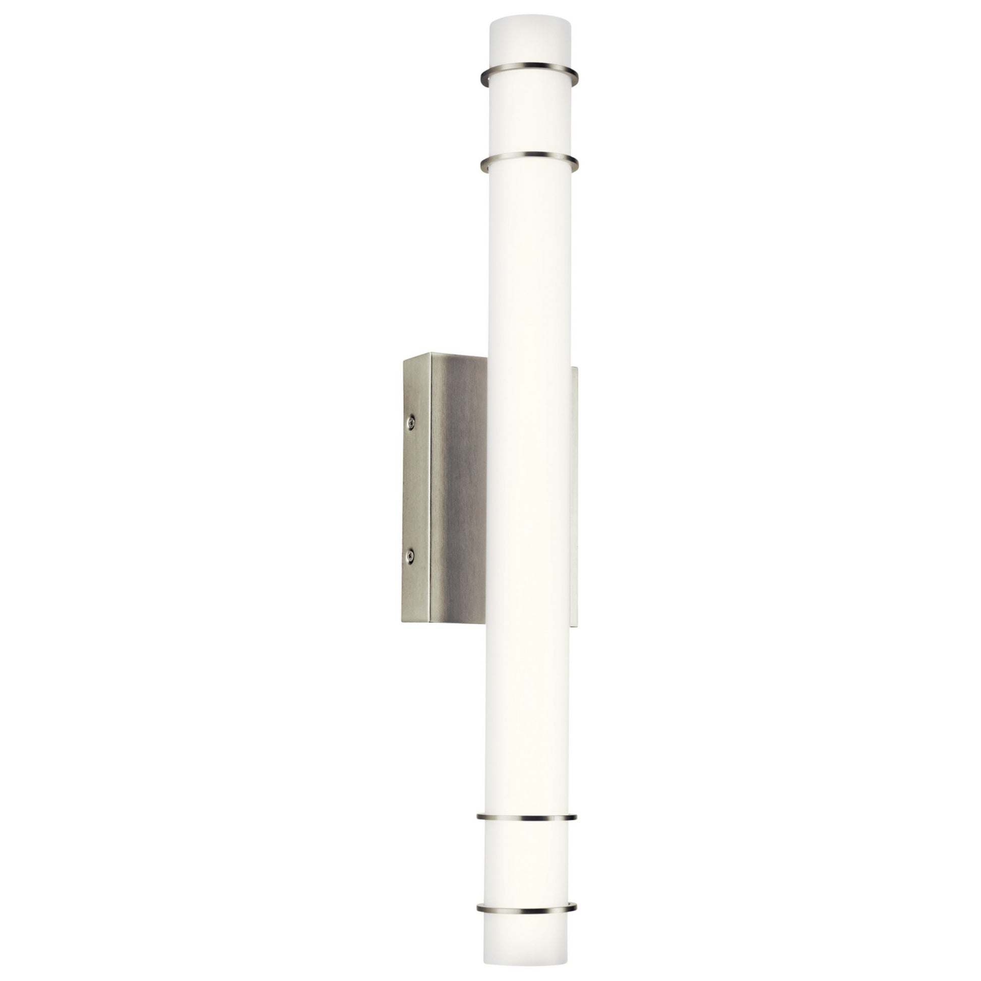 Korona 25" LED Linear Bath Vanity, Brushed Nickel Finish - Bees Lighting