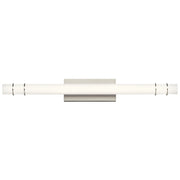 Korona 37" LED Linear Bath Vanity, Brushed Nickel Finish - Bees Lighting