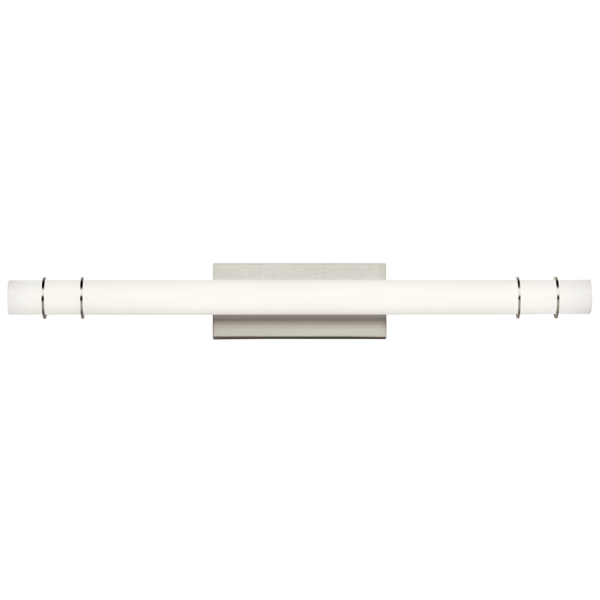 Korona 37" LED Linear Bath Vanity, Brushed Nickel Finish - Bees Lighting