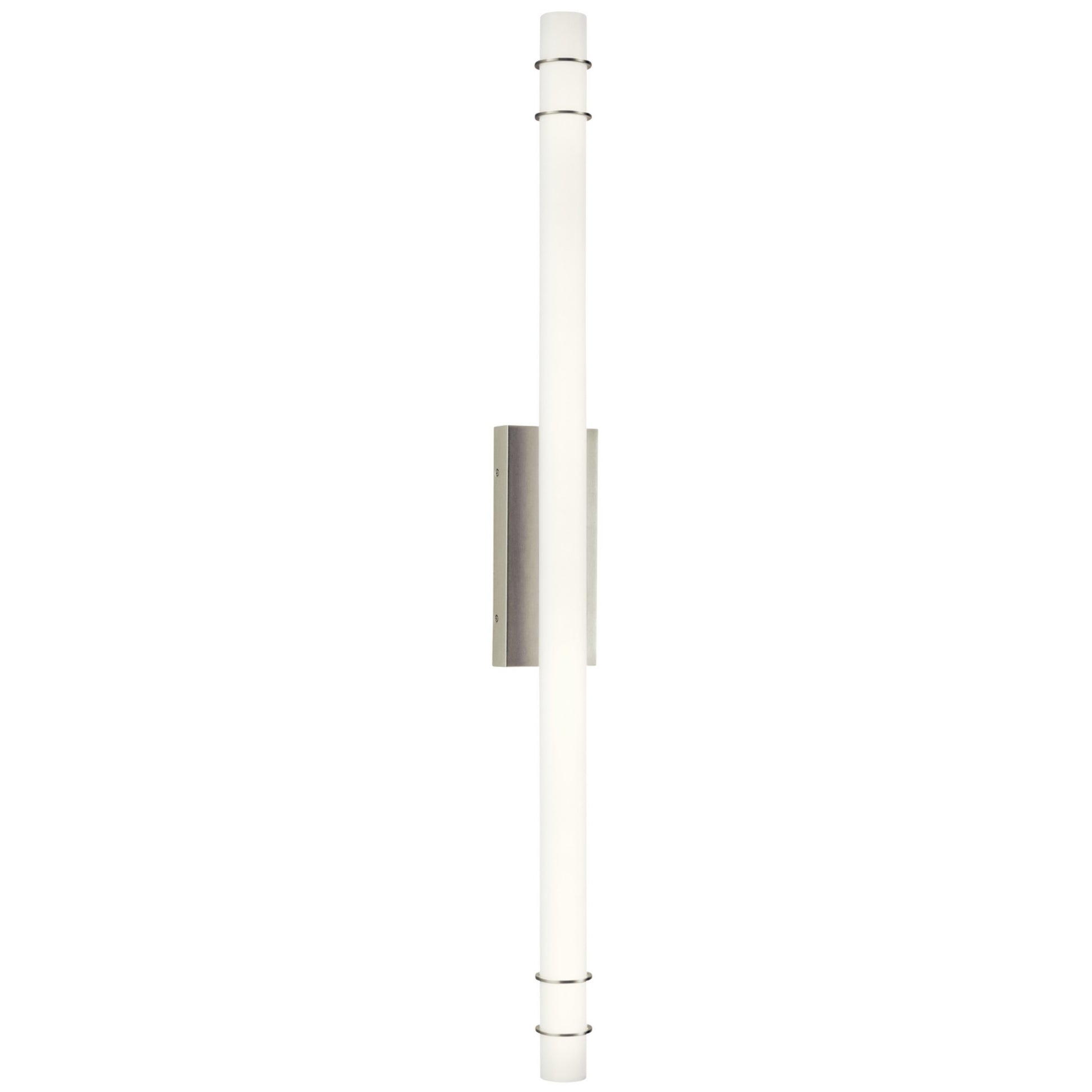 Korona 49" LED Linear Bath Vanity, Brushed Nickel Finish - Bees Lighting