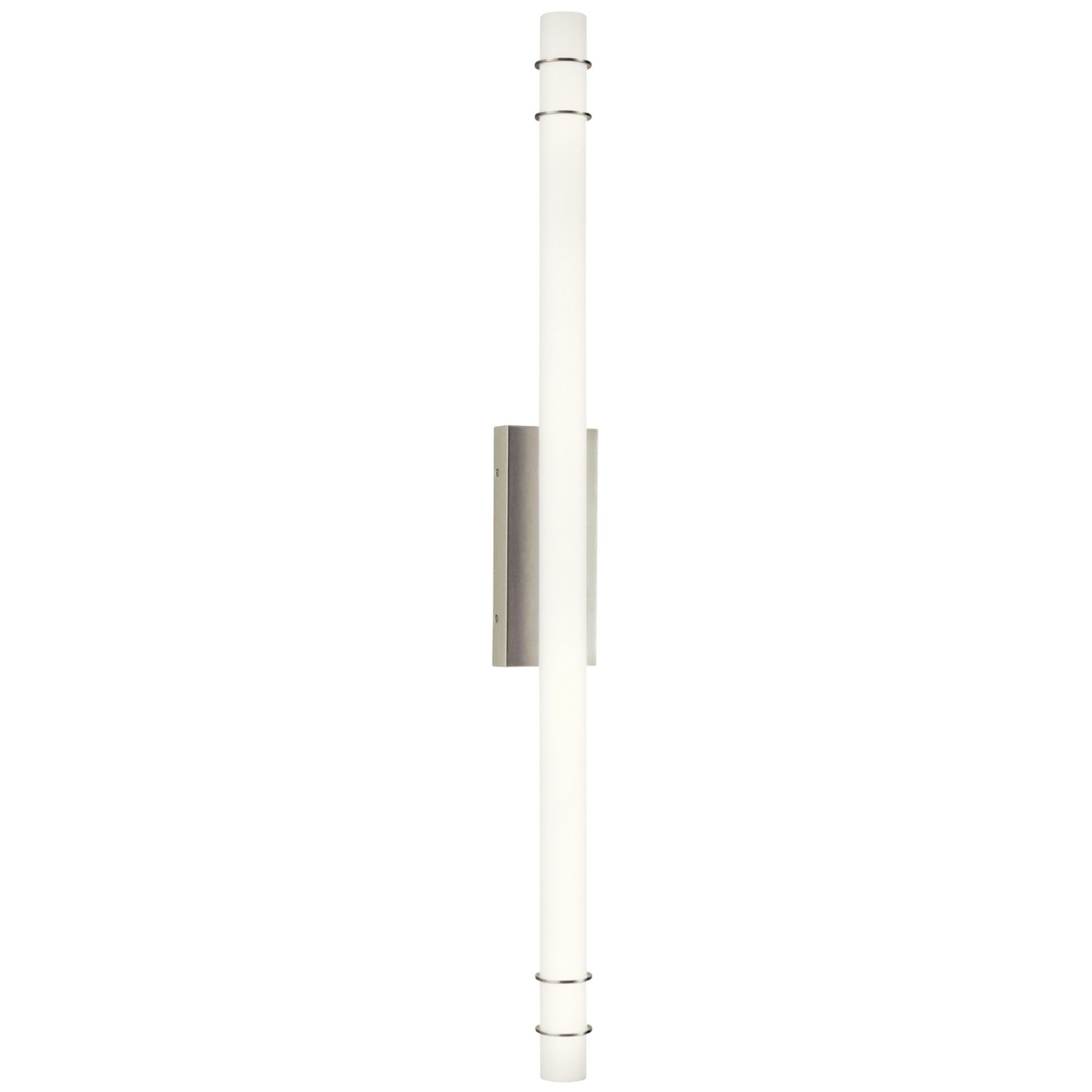 Korona 49" LED Linear Bath Vanity, Brushed Nickel Finish - Bees Lighting