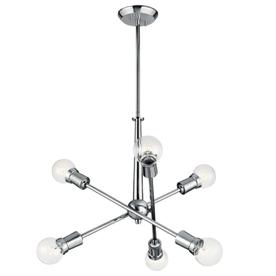 Kichler Armstrong 20 in. 6-Light Chandelier Chrome