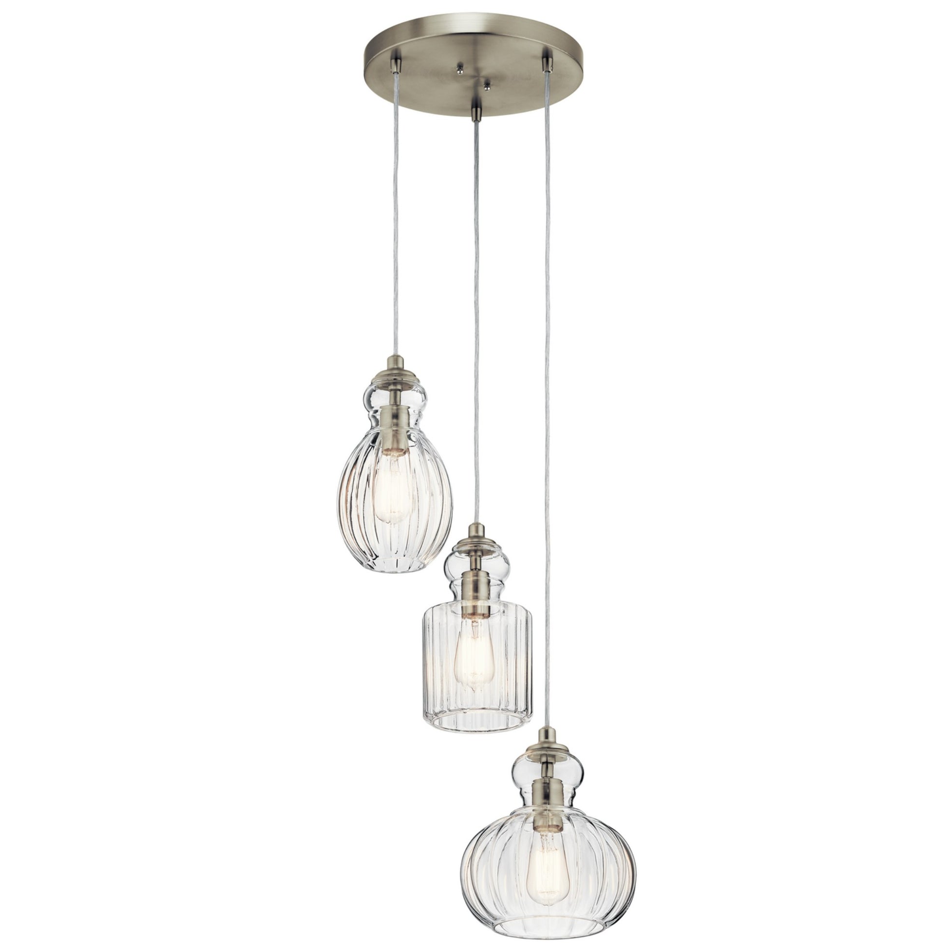 Riviera 18" 3-Light Pendant - Bees Lighting